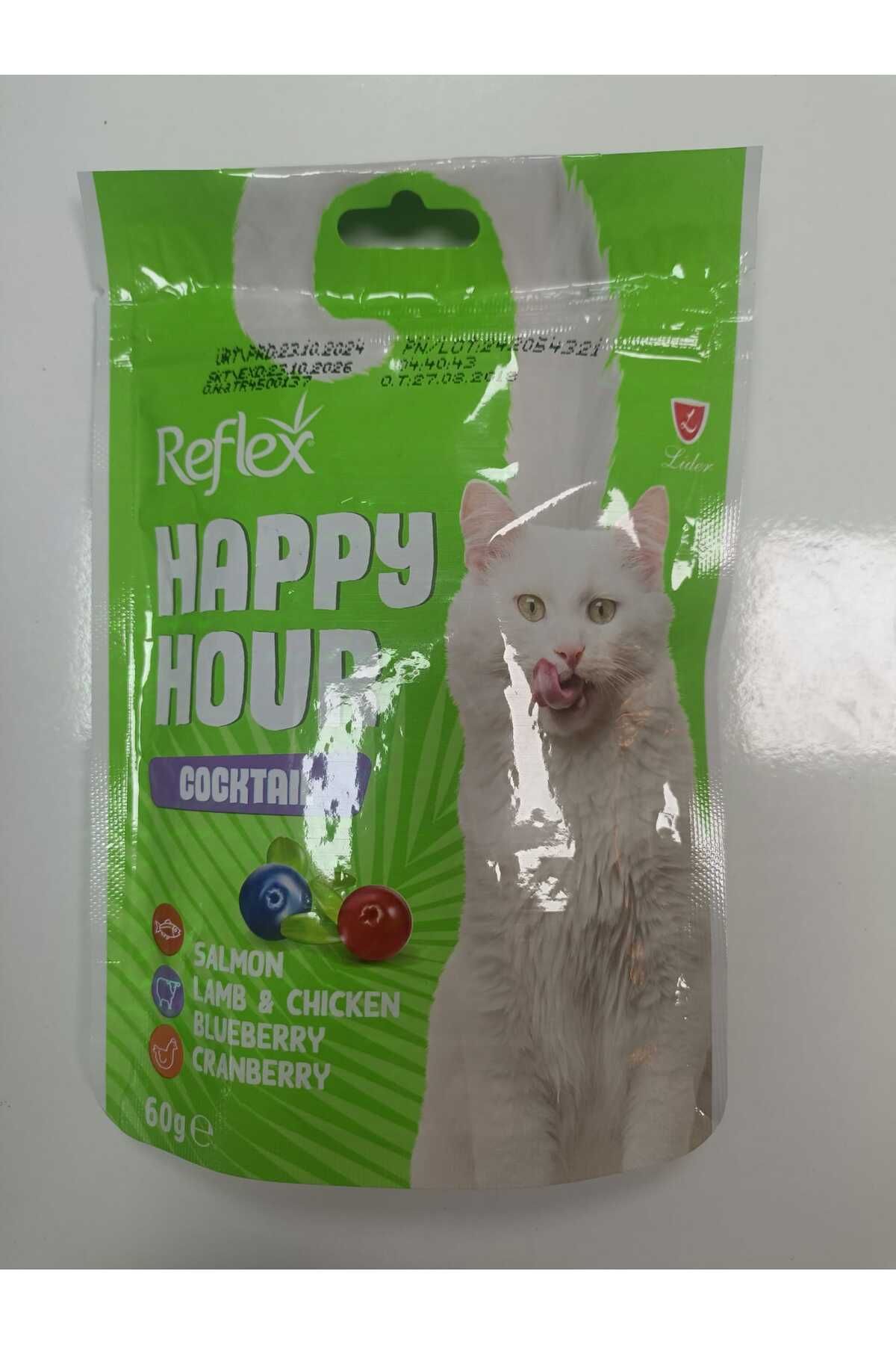 Reflex KEDİ ÖDÜL MAMASI, COCTAIL, SOMON KUZU TAVUK, 60G