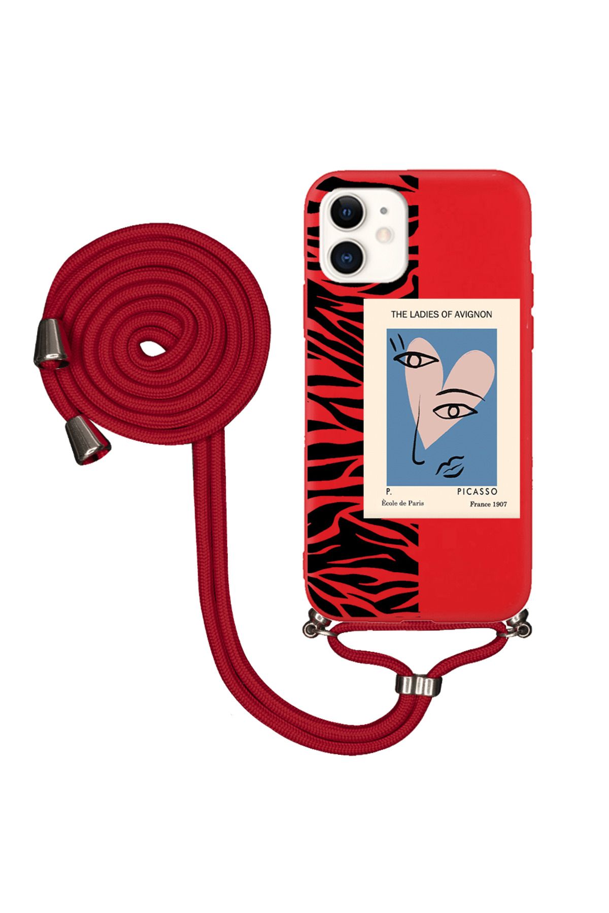 Royaleks iPhone 12 İpli Lansman Kılıf - Zebralı