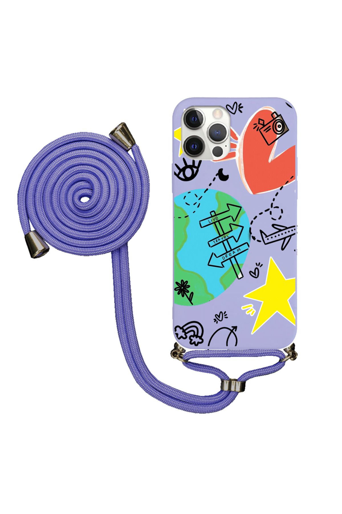 Royaleks iPhone 12 Pro Max İpli Lansman Kılıf - World