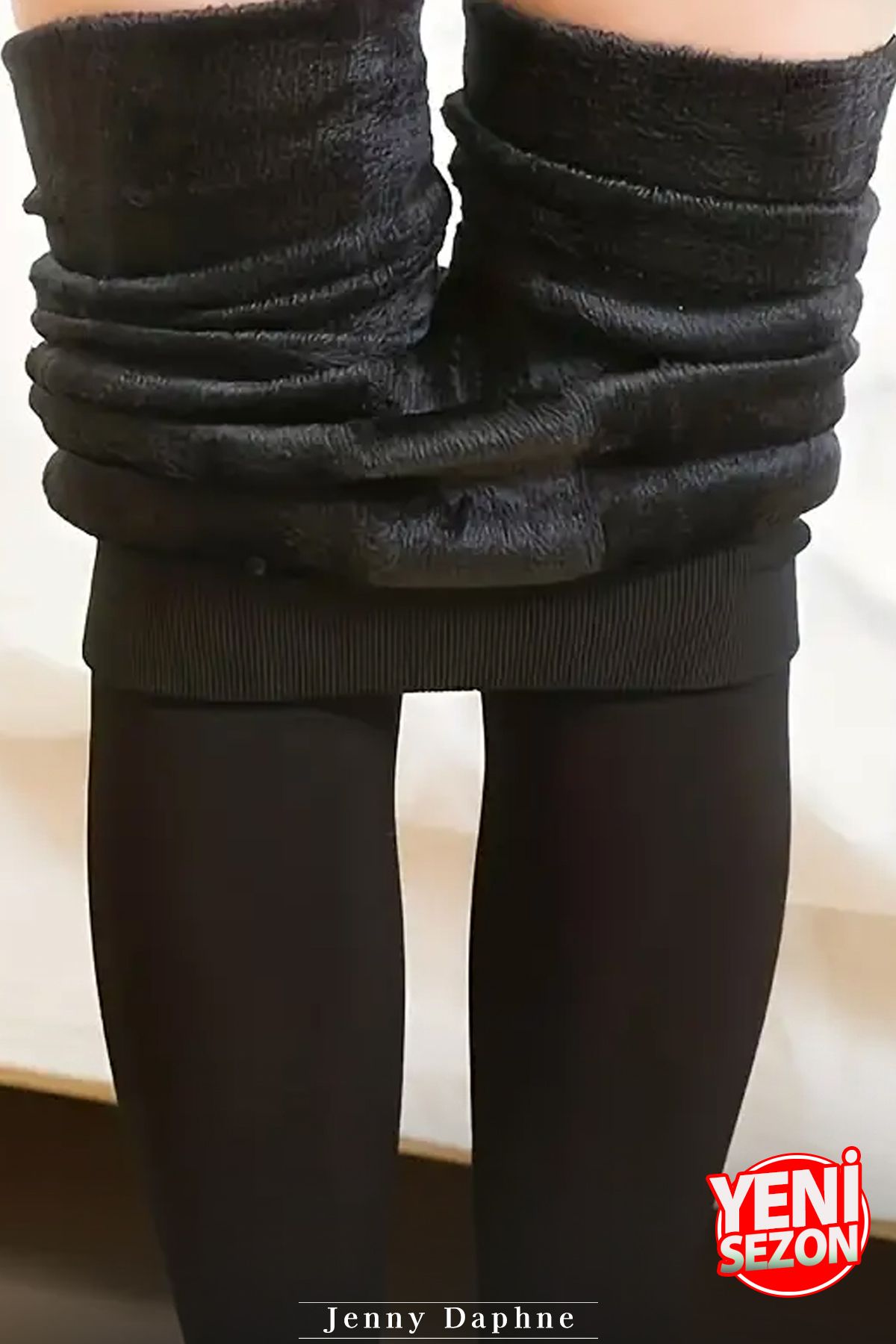 Jenny Daphne-Plus Size Thermal Leggings with Soft Inside Surface Plush 4