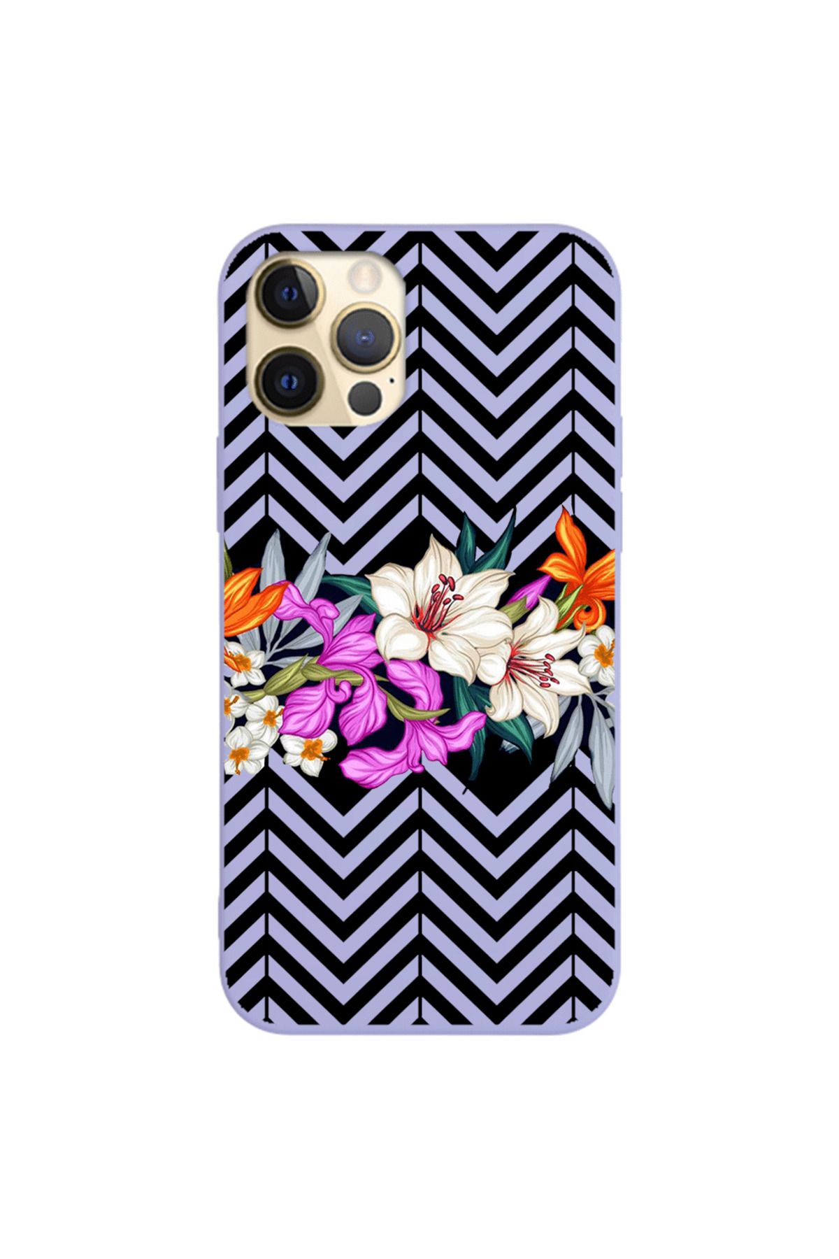 Royaleks iPhone 12 Pro Max Lansman Kılıf - Çiçek
