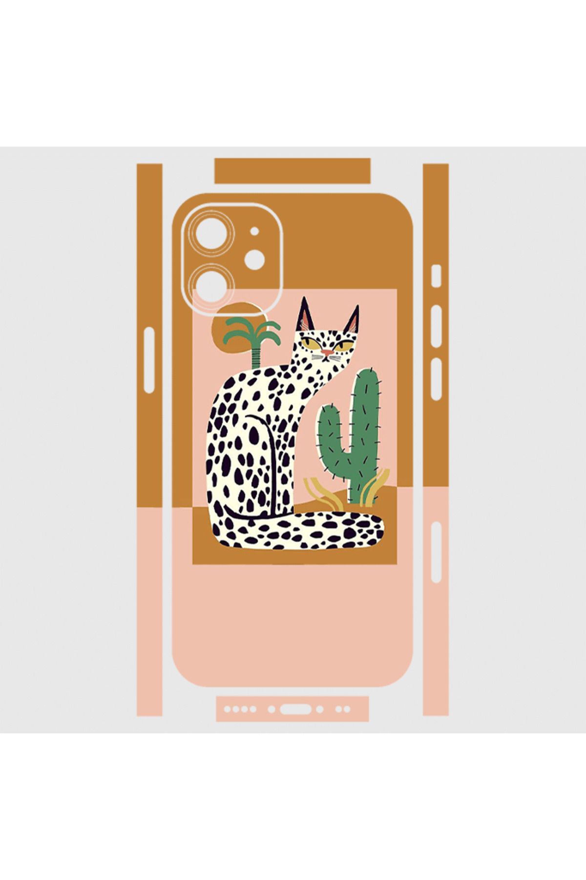 Royaleks iPhone 12 Mini Telefon Kaplama - With Cats