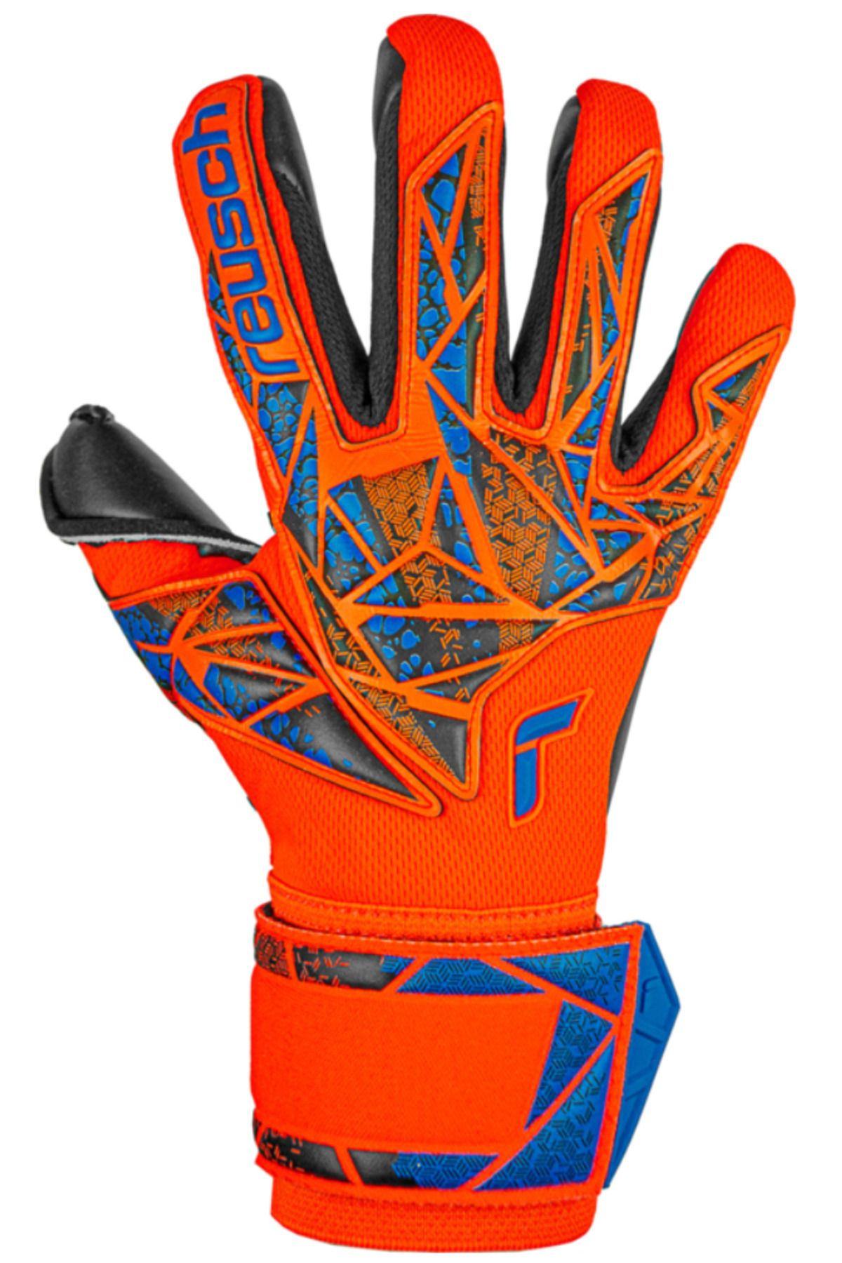 دستکش دروازه بان مردانه و زنانه ATTAKT DUO HYPER ORNG ELEC BLUE مشکی GOALKEEPER GLOVEST Reusch
