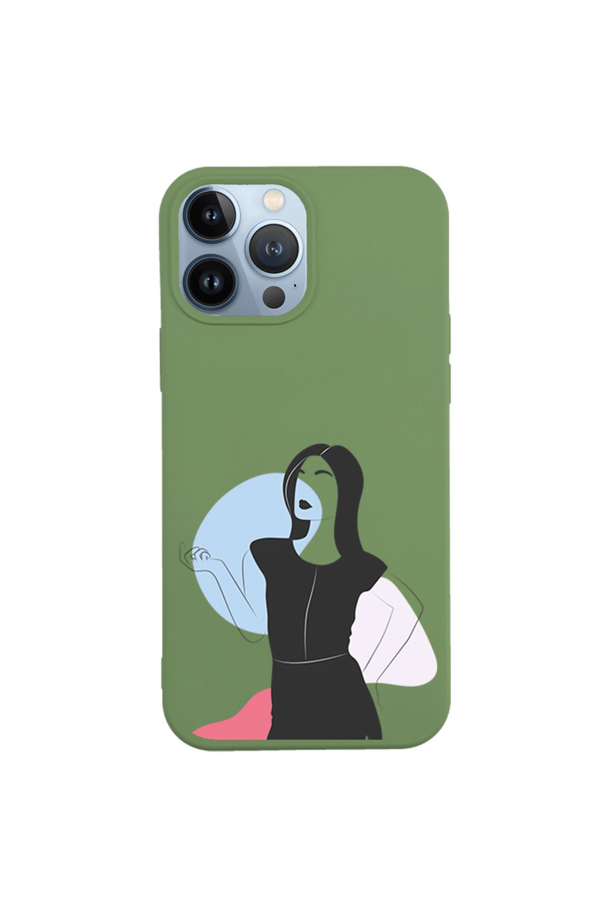 Royaleks iPhone 13 Pro Max Lansman Kılıf - Art Woman 1