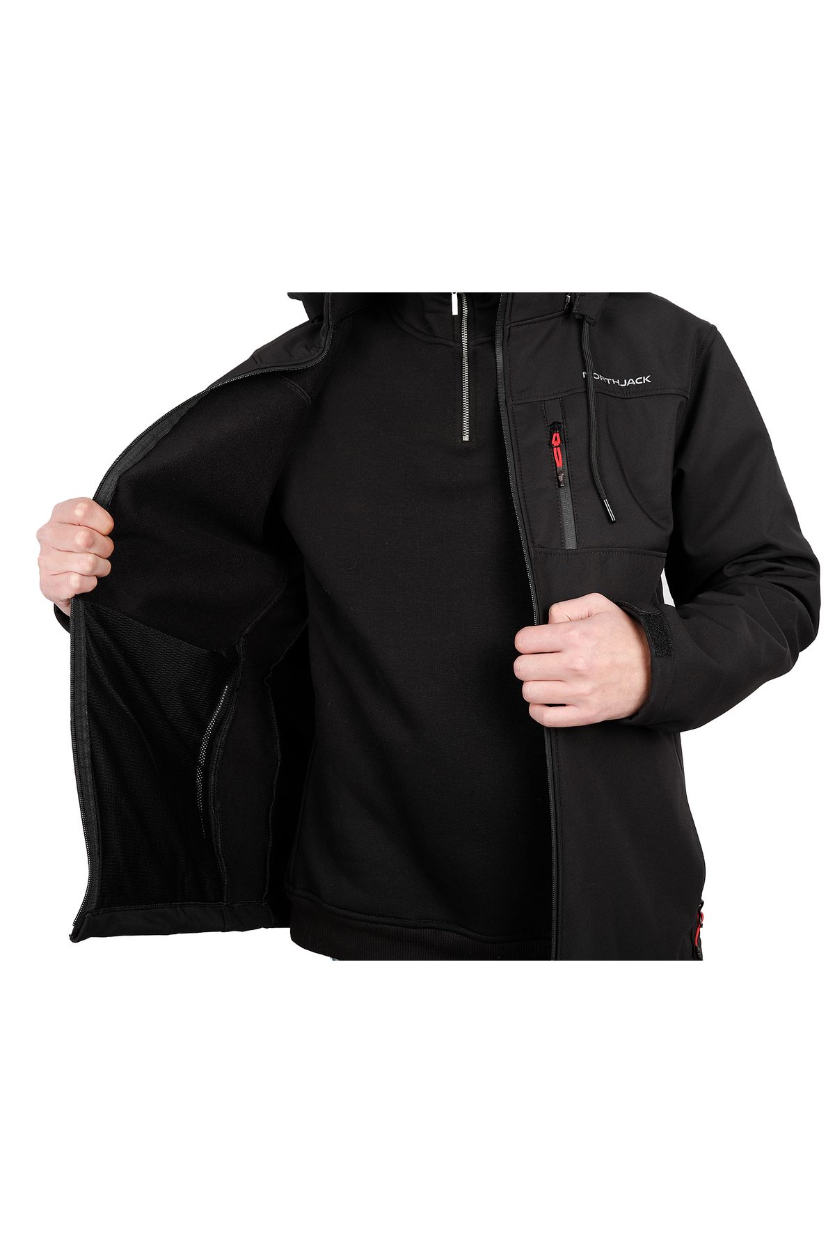 کاپشن مردانه Softshell مقاوم در برابر آب و باد Northjack