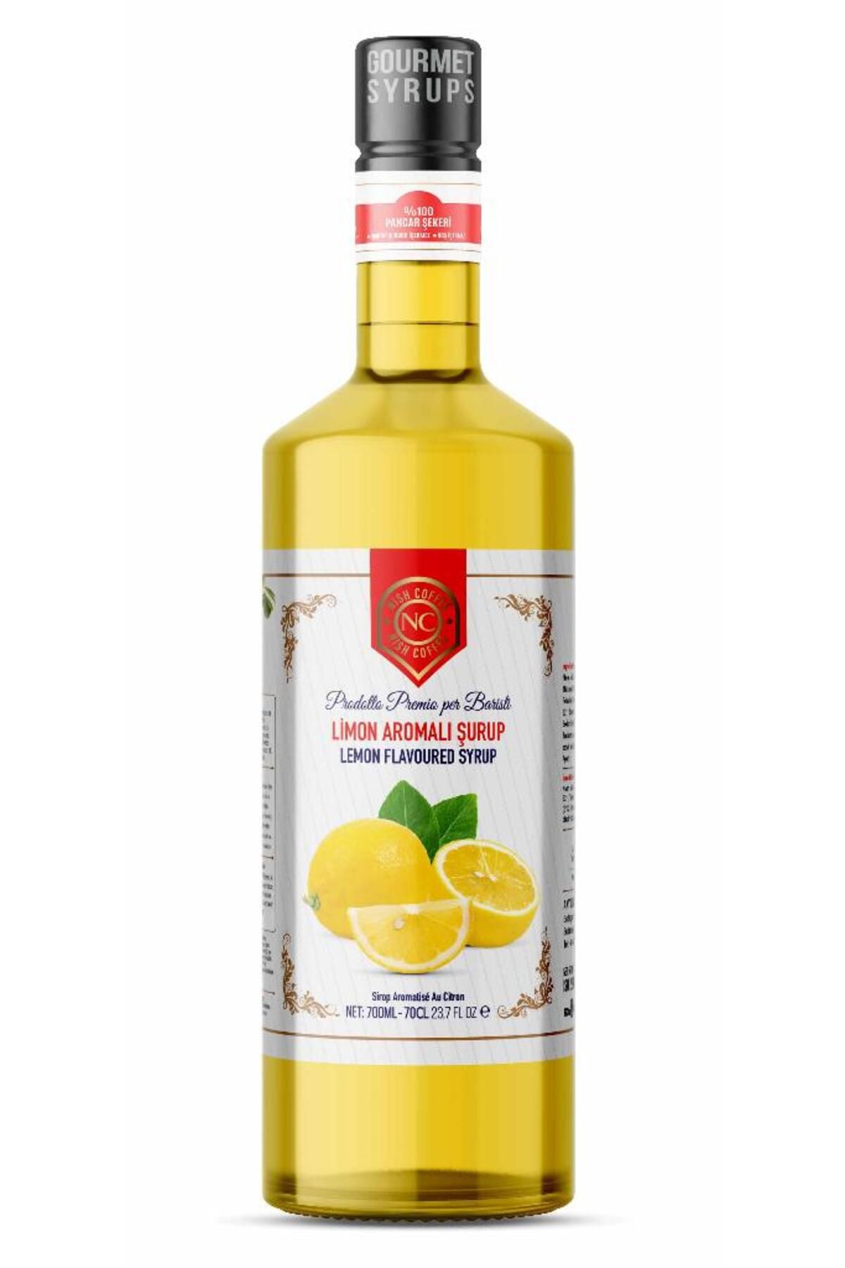 Nish Coffee Nish Limon Aromalı Şurup 700 ML - Cam Şişe