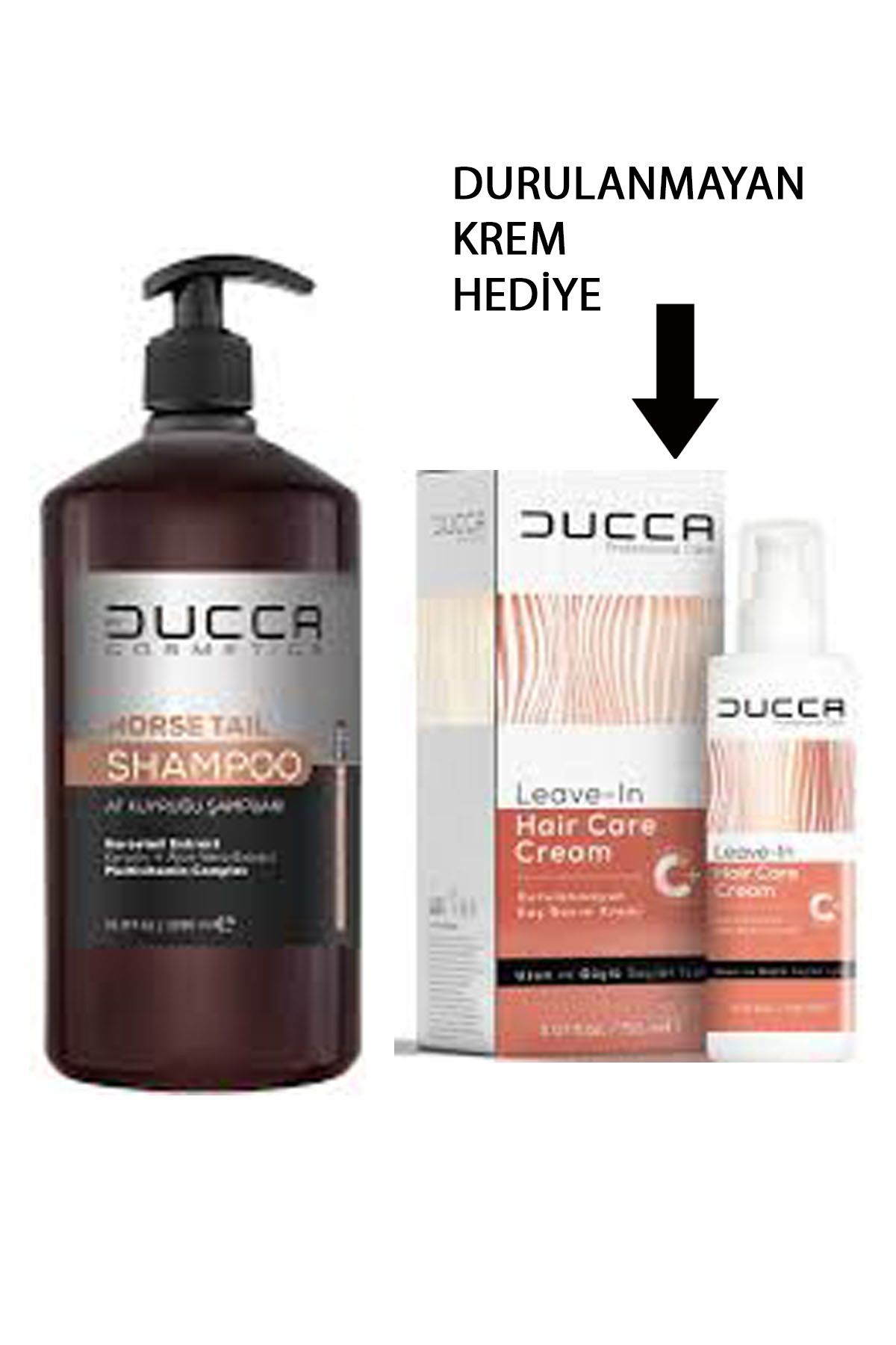 BY DUCCA DUCCA AT KUYRUĞU ŞAMPUAN 1000 ML -DURULANMAYAN KREM 150 ML HEDİYE