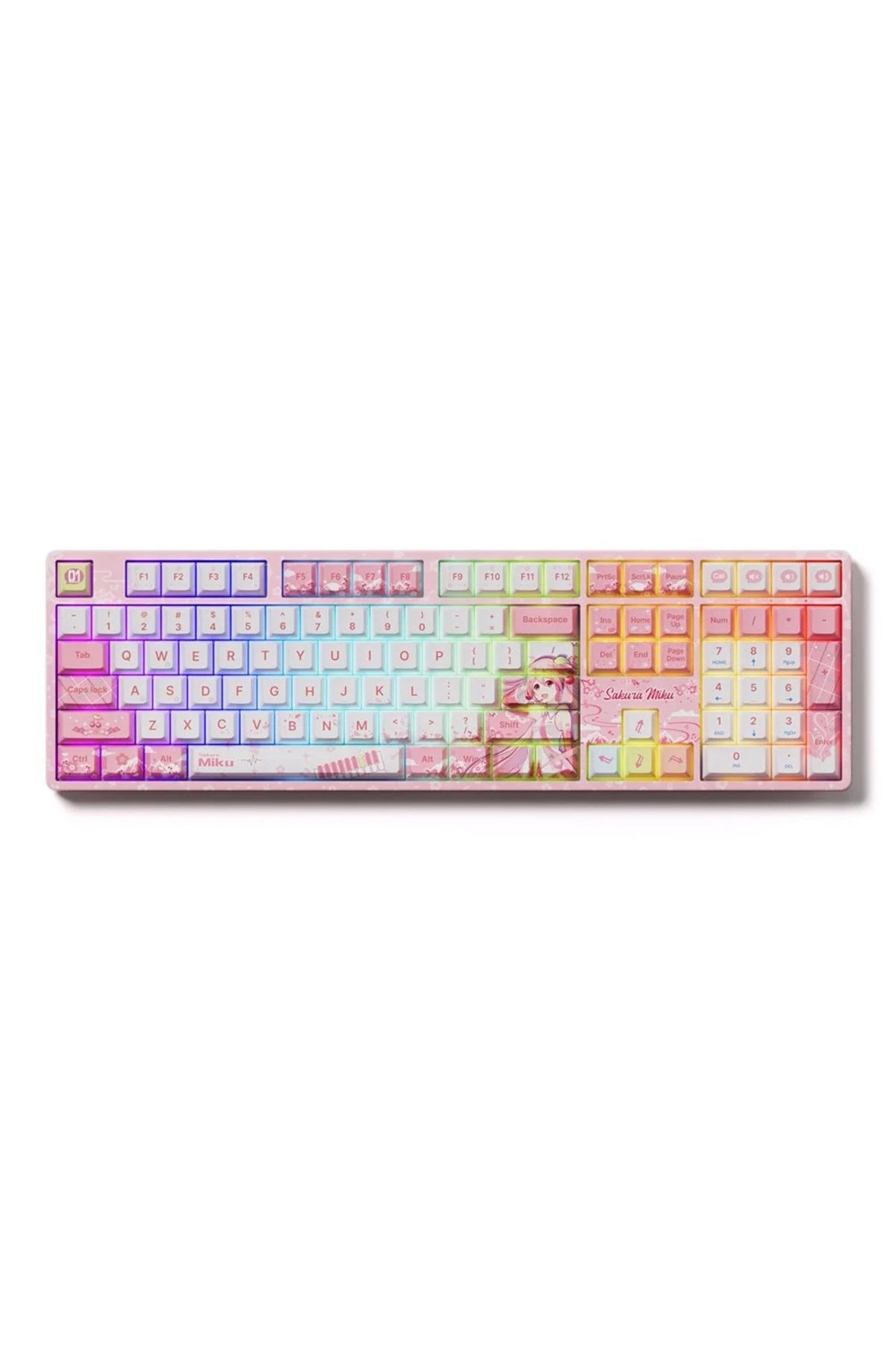 AKKO Sakura Miku 5108B Plus RGB Kablosuz Hotswap Mekanik Gaming Klavye