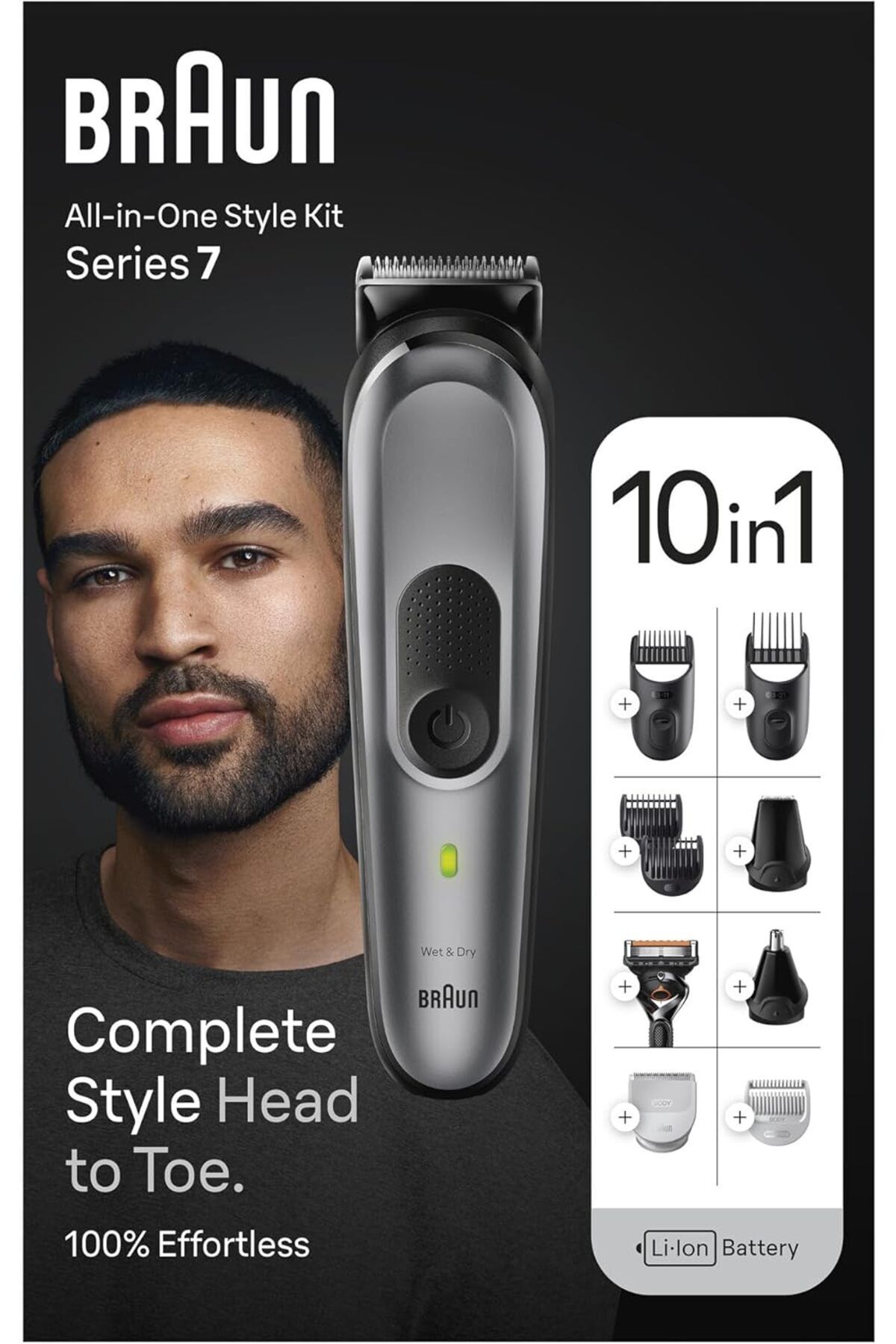 Braun-10-in-1 Multi Grooming Kit Series 7 AutoSense Technology, ProBlades, 100min Runtime - MGK 7420 8