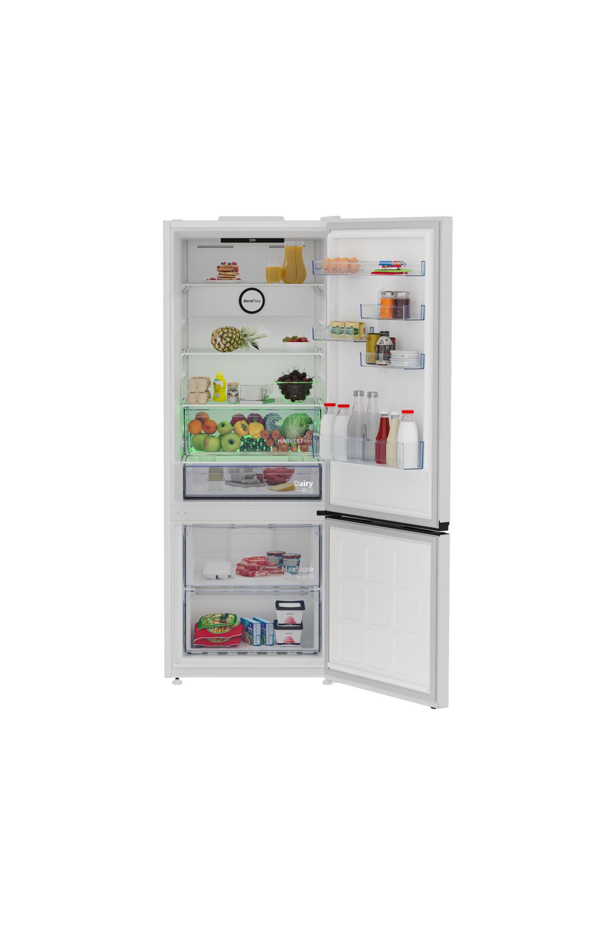 Beko 670475 EB 475 LT DİJİTAL GÖSTERGELİ BEYAZ BUZDOLABI (REVİZYONLU)