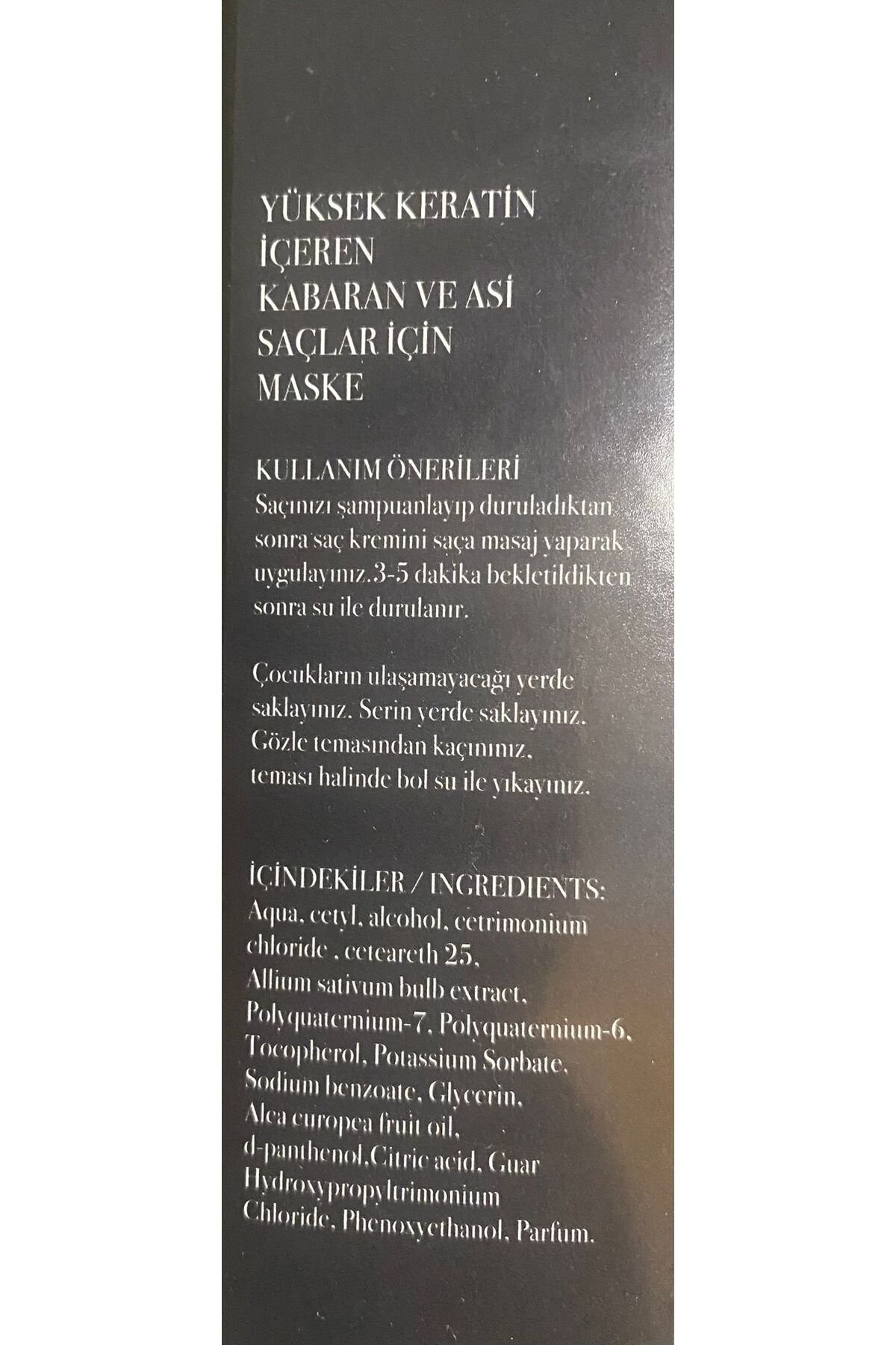 Keratinli Kabaran Ve Asi Saçlar İçin Yatıştırıcı Saç Maskesi — m009 — تصویر 3 از 3