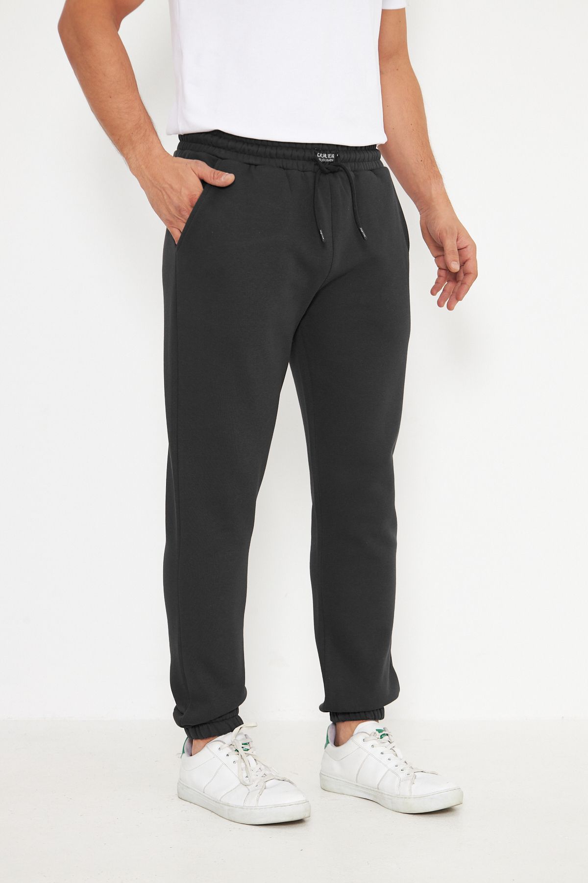 ESPİNA-Men's 3 Thread Fleece Pocket Sweatpants 6