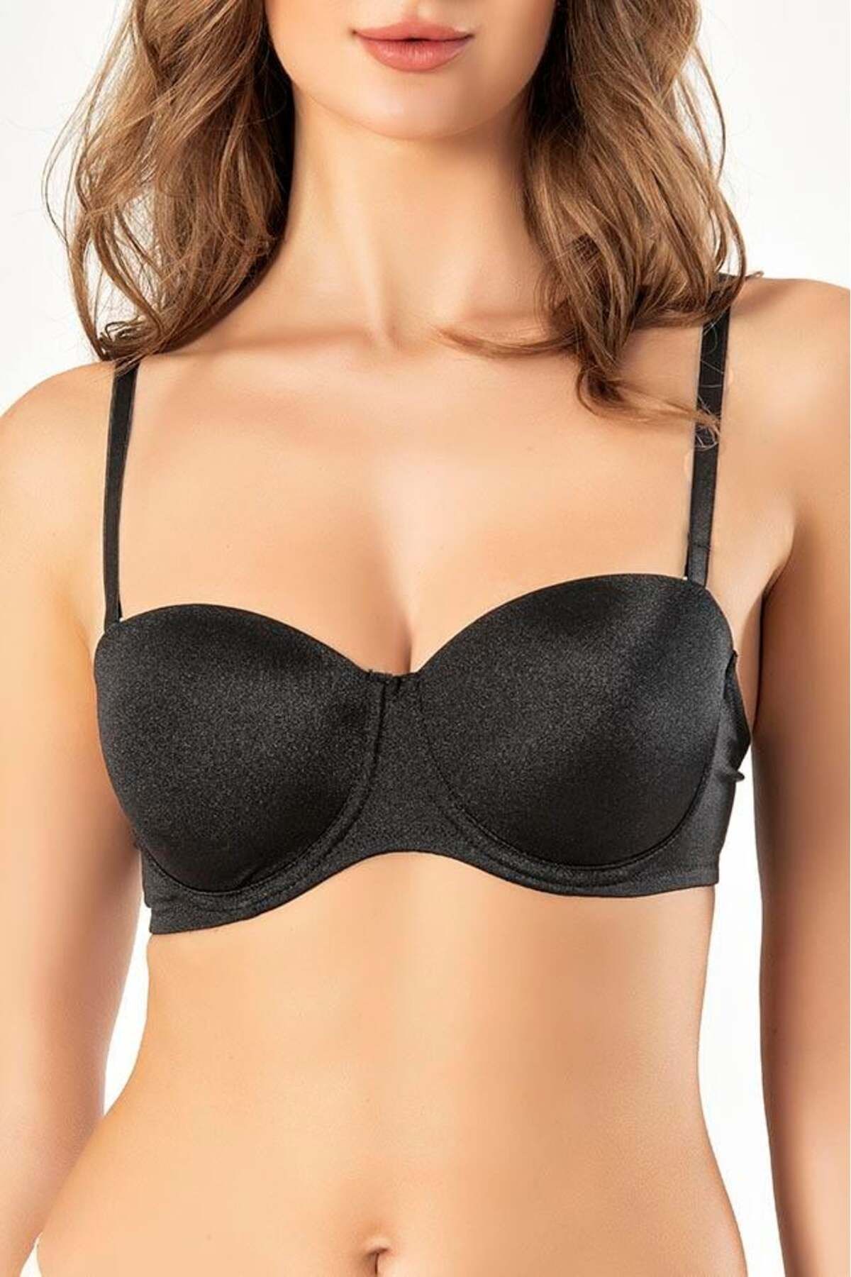 ERDEM İÇ GİYİM-Sutien lucios Weweus Black B Cup fără umplutură 2540 1