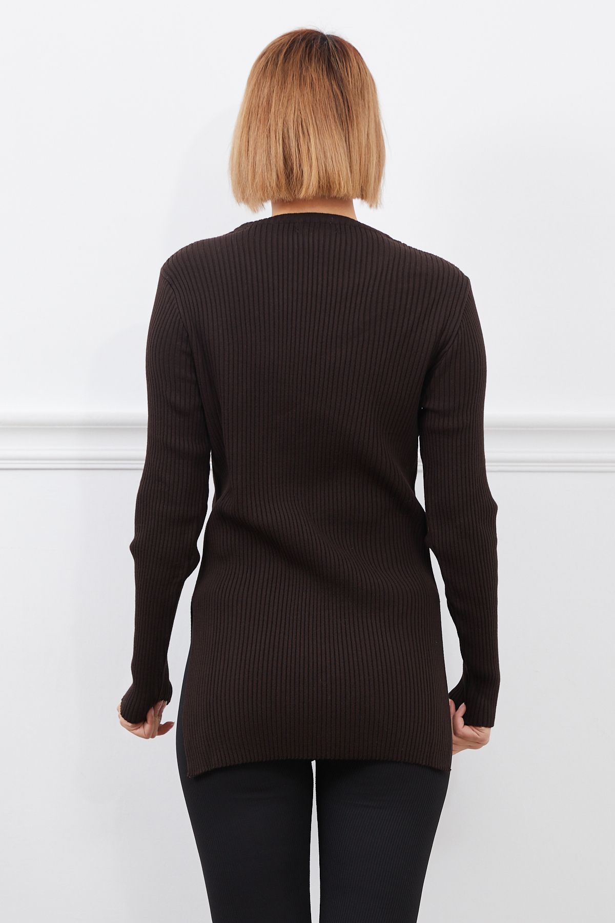 DPARİS-Ribbed Knitwear Sweater 6