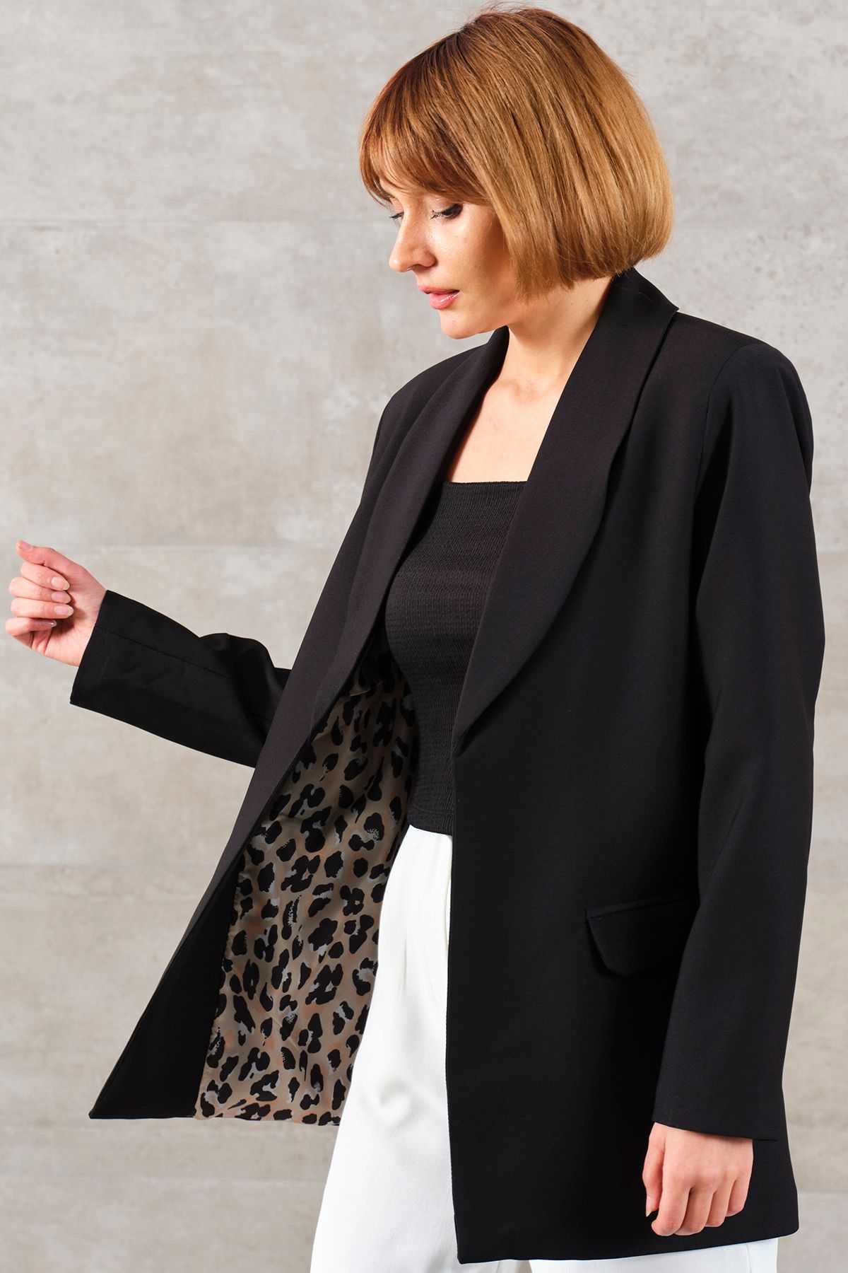 DPARİS-Double Breasted Collar Blazer Jacket 3