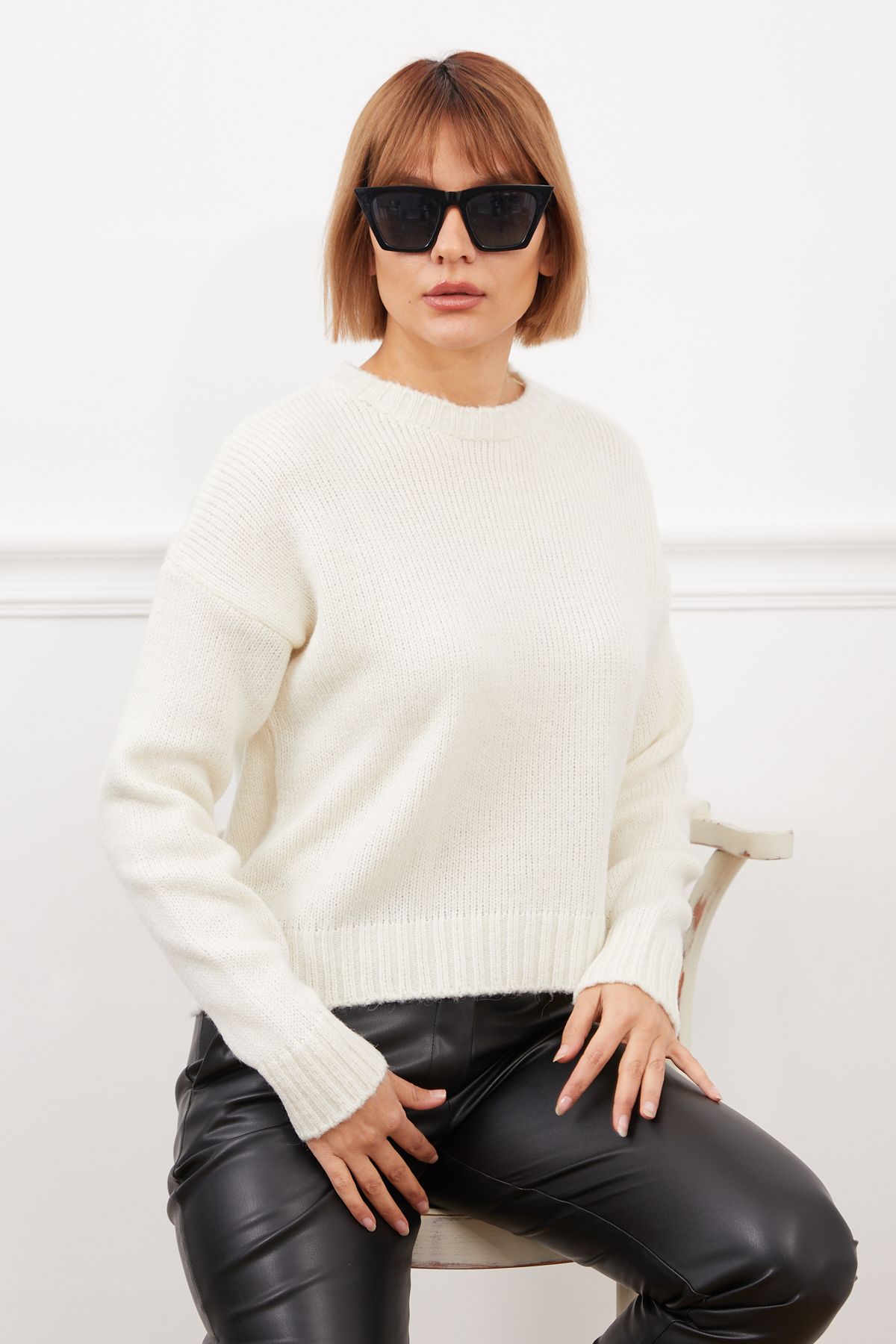 DPARİS-Crew Neck Knitwear Sweater 4