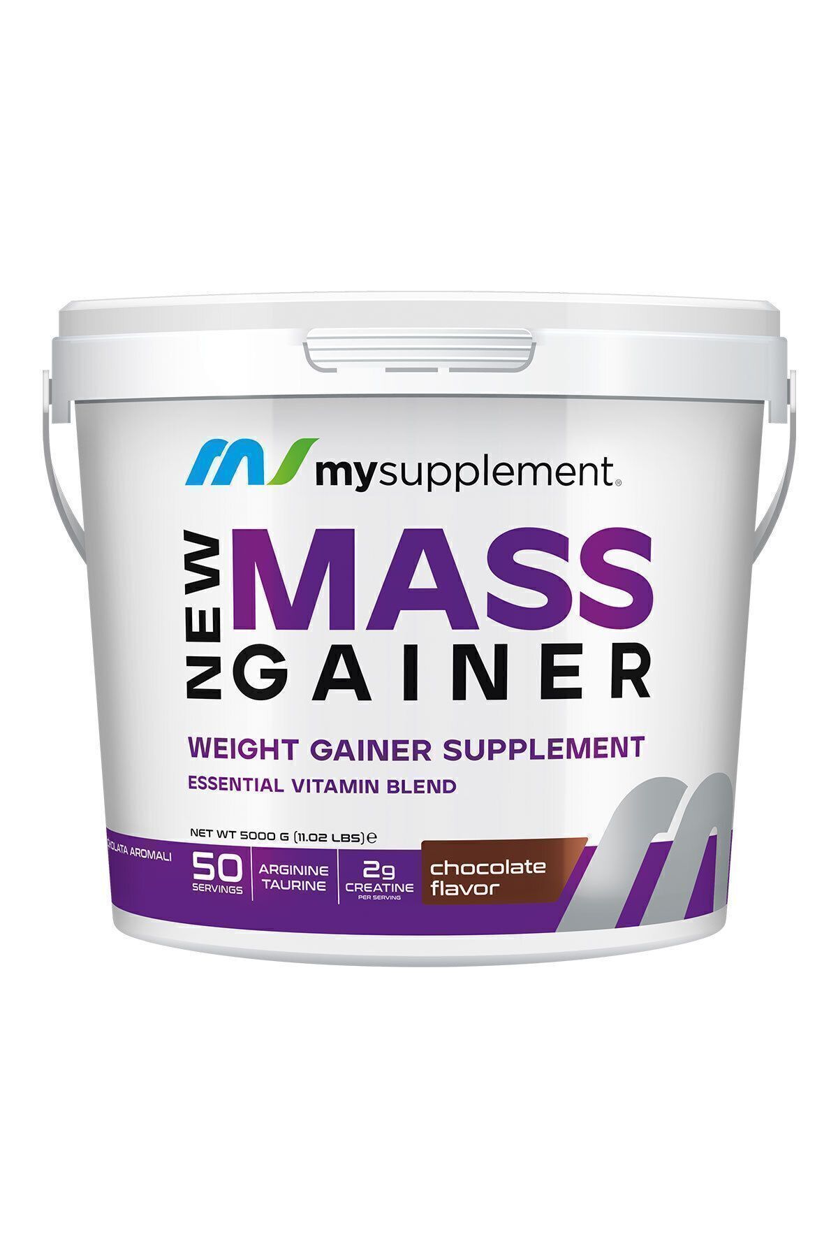 Mysupplement Çikolata Aromalı Mass Gainer 5000 gr Karbonhidrat Tozu - Protein - Hacim - Shaker Hediyeli-2