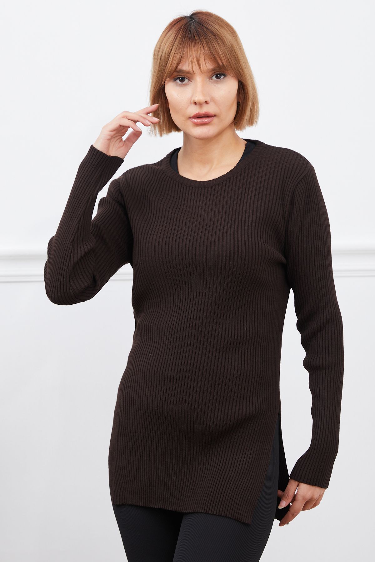 DPARİS-Ribbed Knitwear Sweater 2