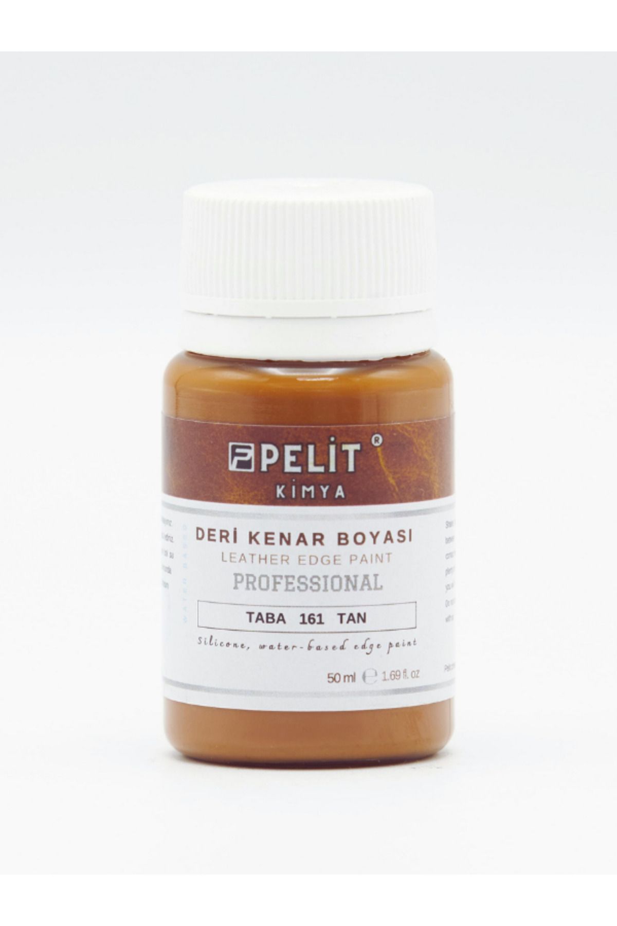 Pelitkimya Taba Deri Kenar Boyası 50 ml Leather Edge Paint Tan