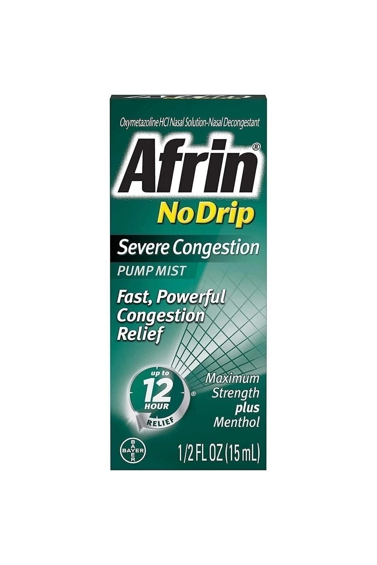 Afrin No Drip Severe Congestion Pump Mist 15 Ml.