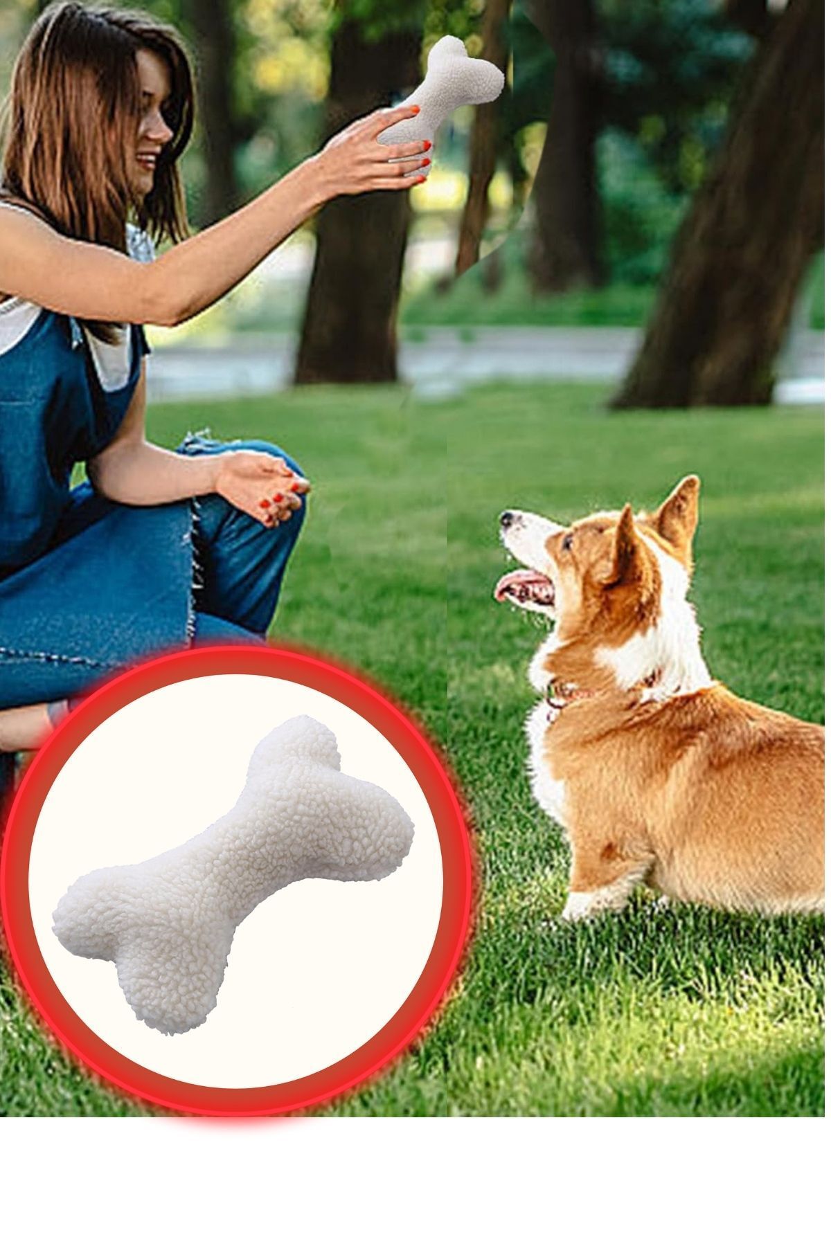 Nurnivus-Osseous Dog Stress Teething Traction Pillow Toy Dog Play Pillow Dog Toy 4