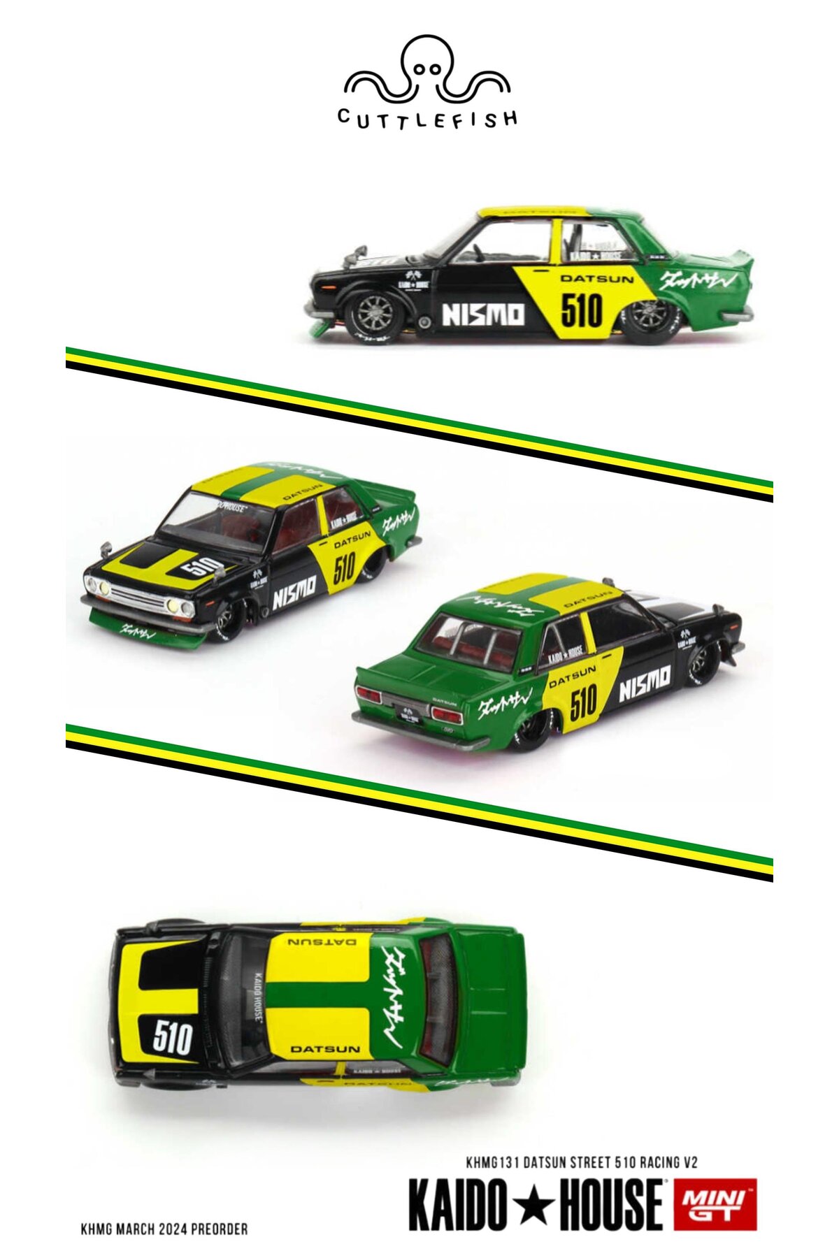 mini gt Kaido Mini GT //131 Datsun Street 510 Racing V2 Fiyatı ...