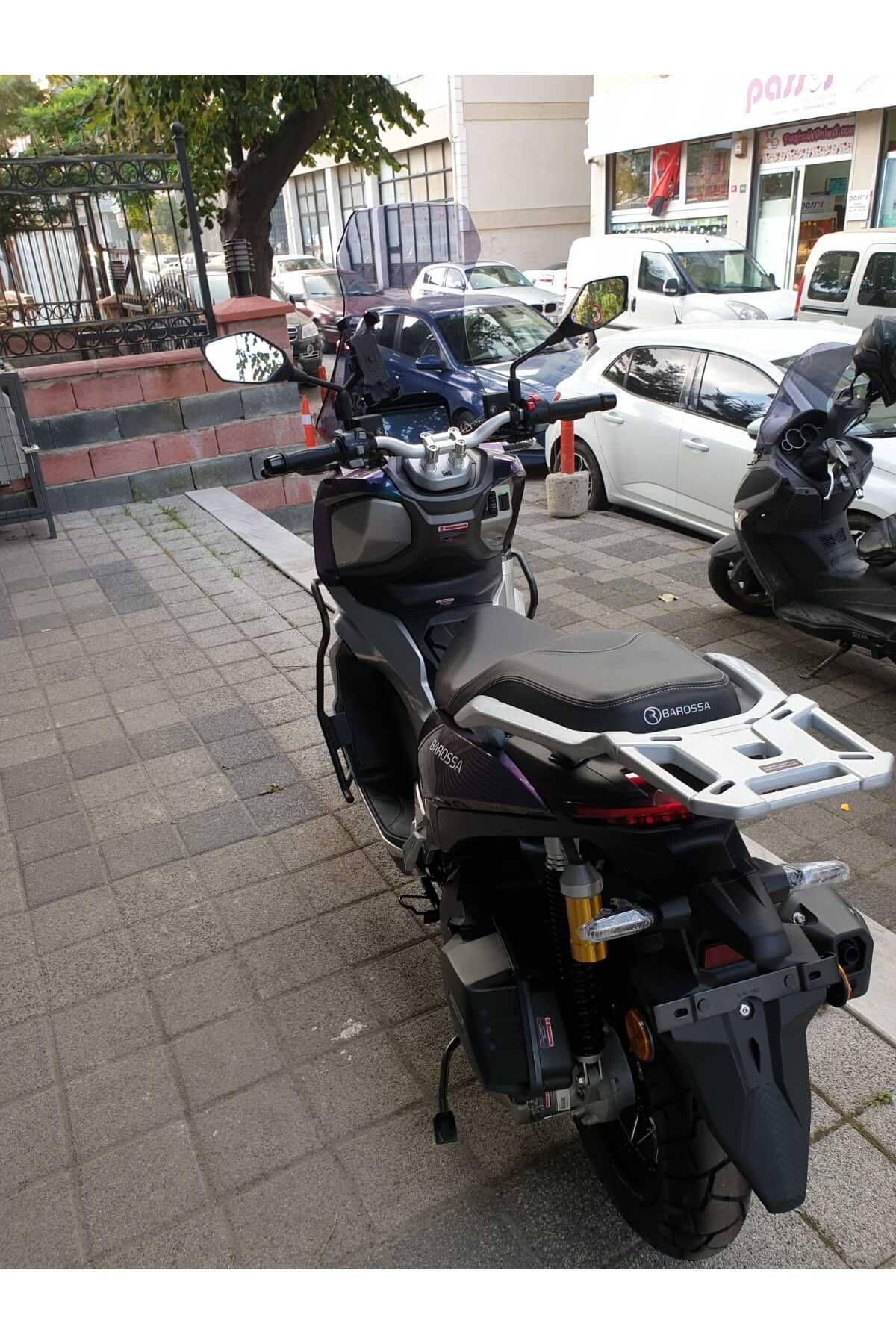 Barossa ADV 125 Siperlik Ön Cam 2025 Model 65cm Füme Renkli 4mm ORTA BOYLU CAM