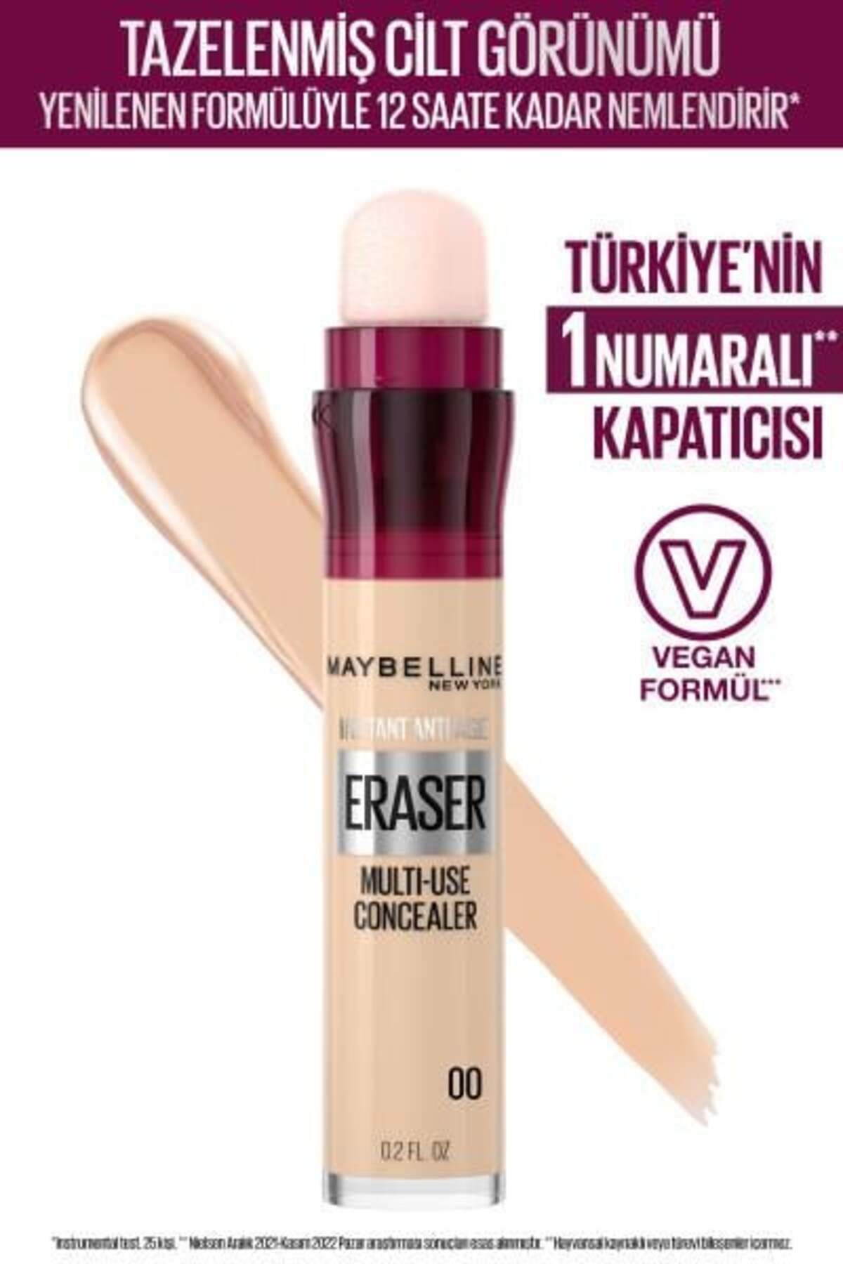 Maybelline New York Instant Anti Age Eraser Kapatıcı - 00 Ivory-1