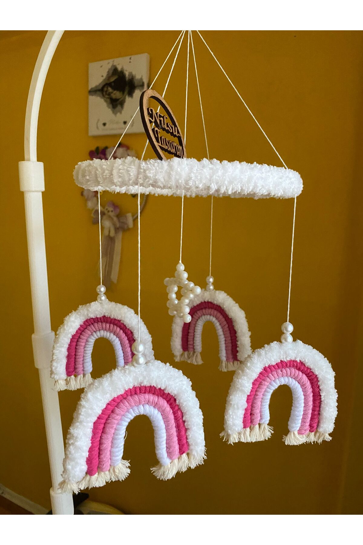 Nilsu Tasarım Bebek Dönencesi - Beşik Süsü - Mobil fotoğrafı 2 (önizleme)