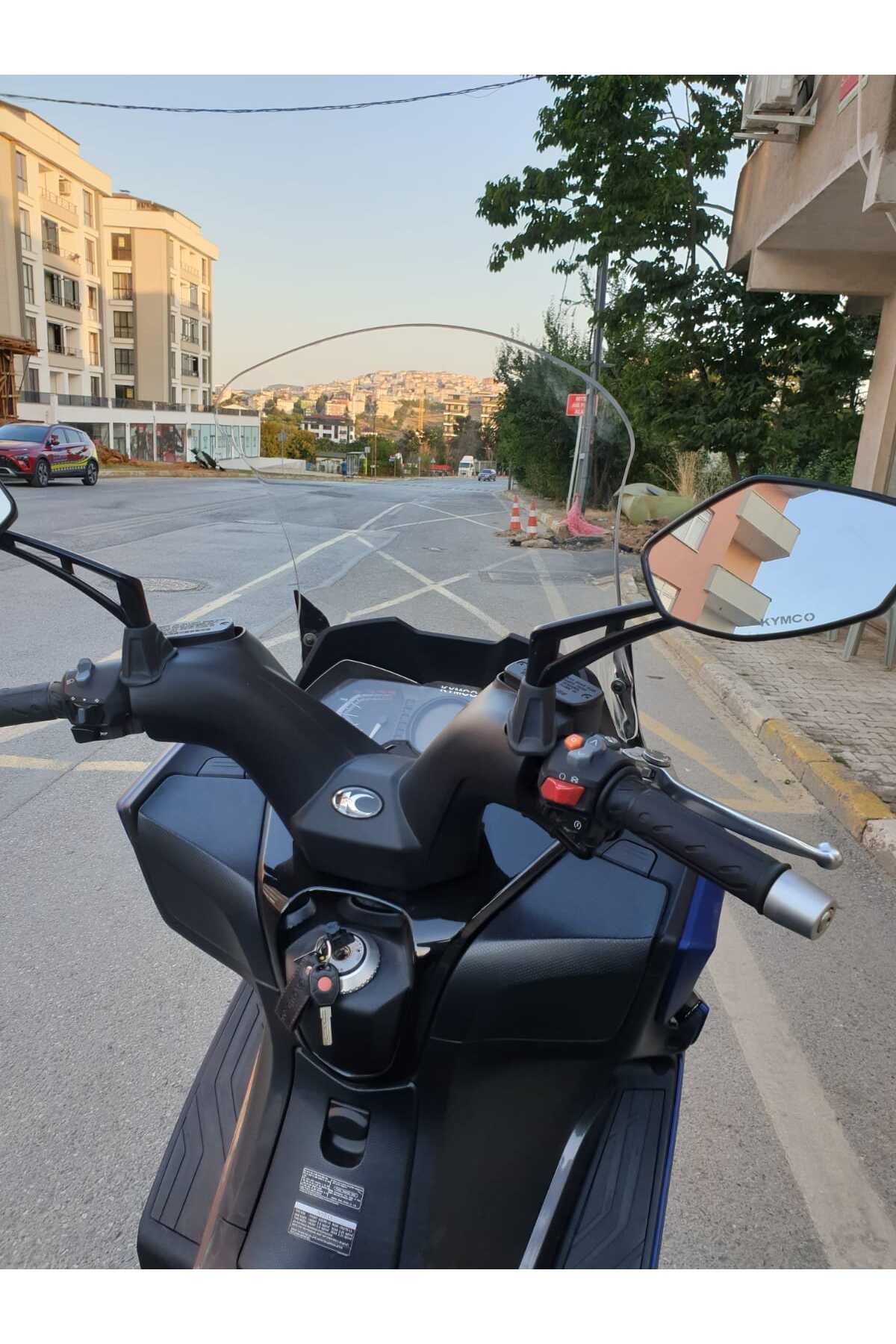 Kymco Downtown 250i Siperlik Ön Cam 2016 2025 Model 78cm Şeffaf Renkli 4mm UZUN CAM