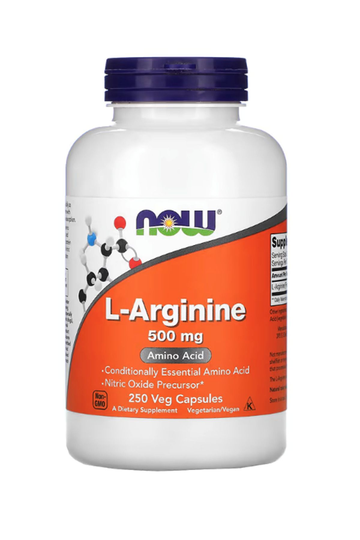 Now Foods L-arginine 500mg 250 Veg Capsules.usa Menşei.ozelsporcugıdaların'dan 3740