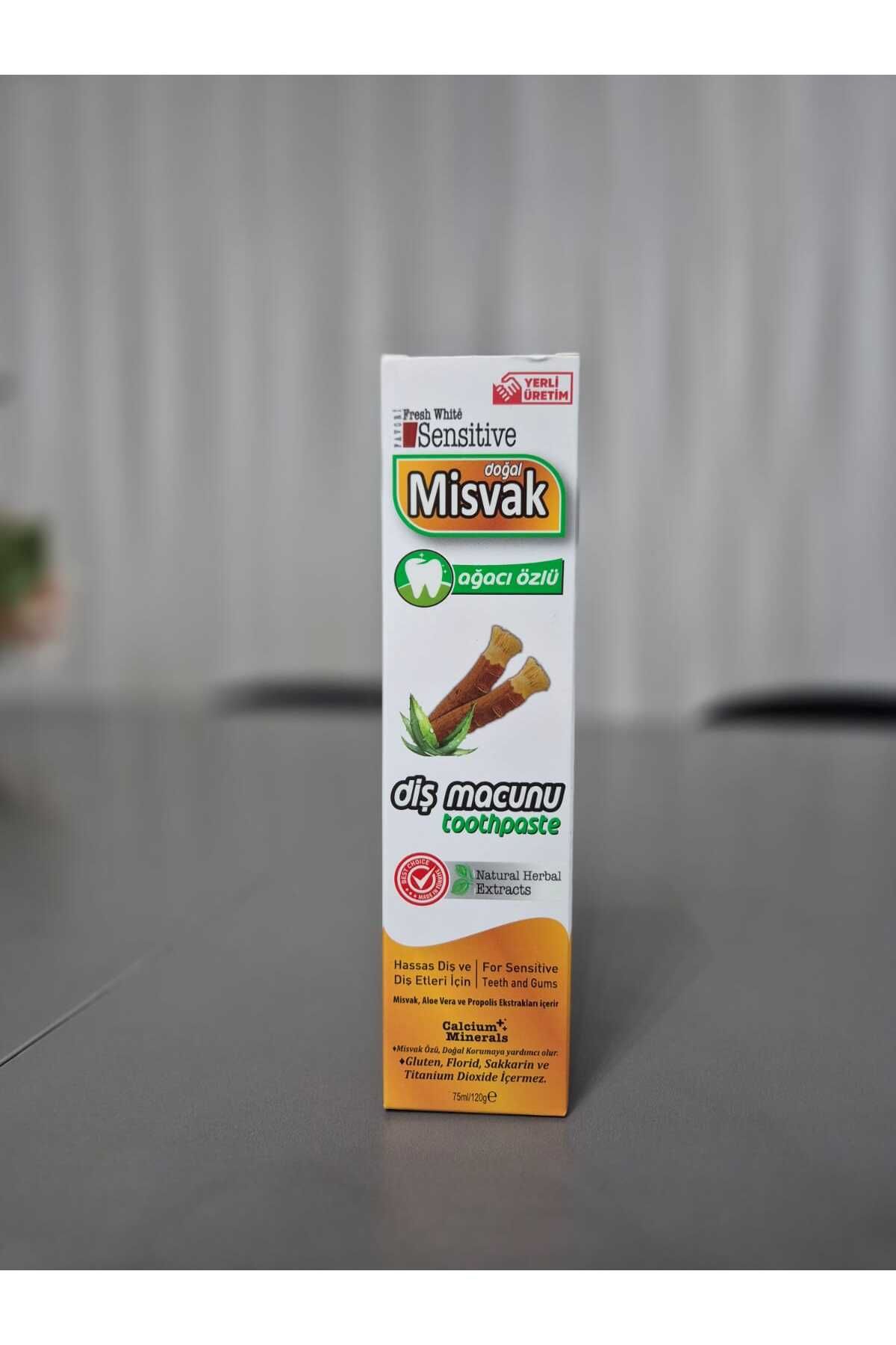 Fresh White MİSVAK DİŞ MACUNU DOĞAL MİSVAK AĞACI ÖZLÜ 75ML(120GR)