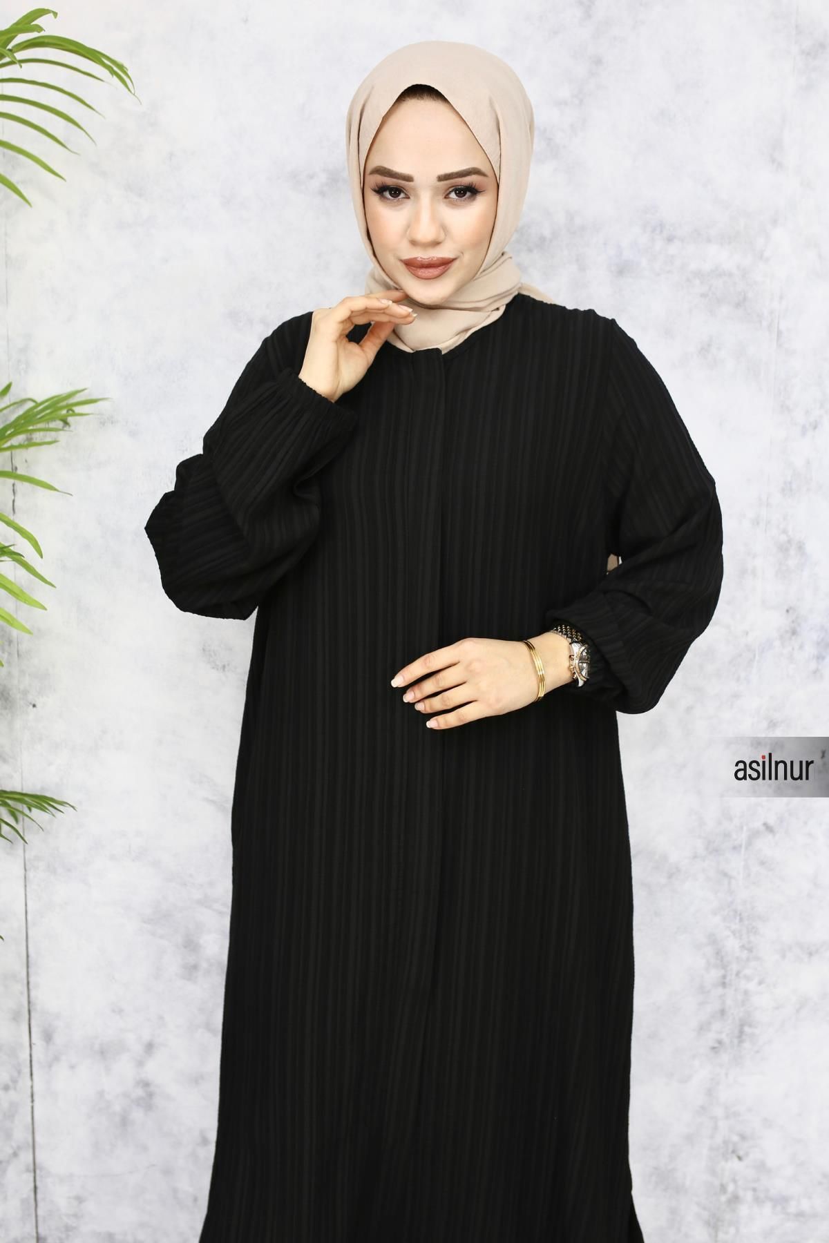 ASİLNUR-Black Merve Hajj and Umrah Clothing Set 6