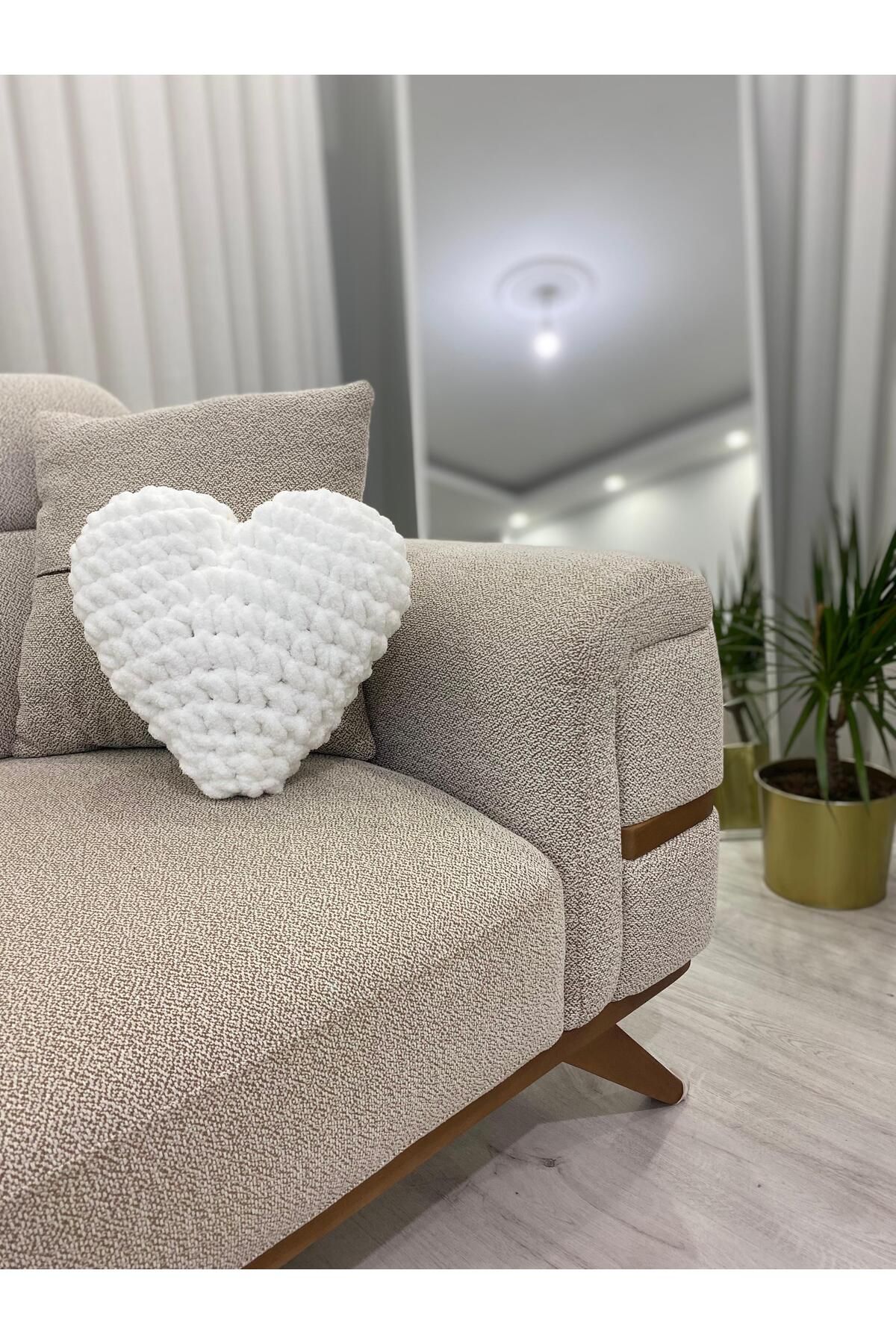 Home-Decorative Pillow with Heart - Heart Shaped Custom Pillow / the Most Beautiful of Gift Choices: Heart Pillow 7