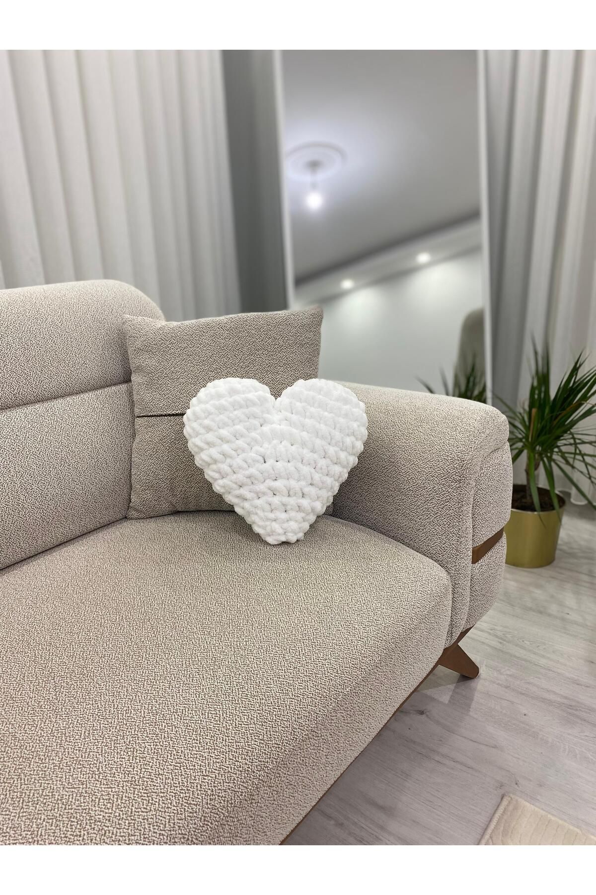 Home-Decorative Pillow with Heart - Heart Shaped Custom Pillow / the Most Beautiful of Gift Choices: Heart Pillow 2