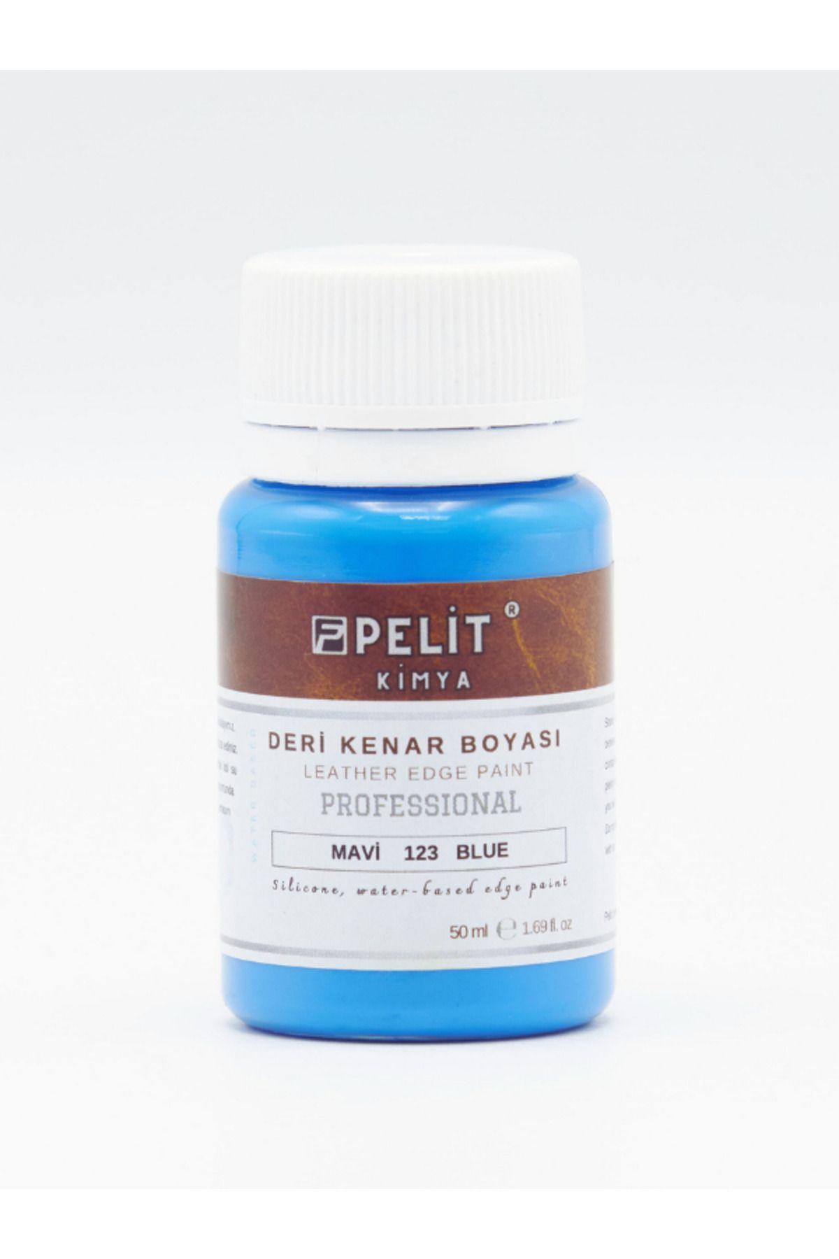 Pelitkimya Mavi Deri Kenar Boyası 50 ml Leather Edge Paint Blue