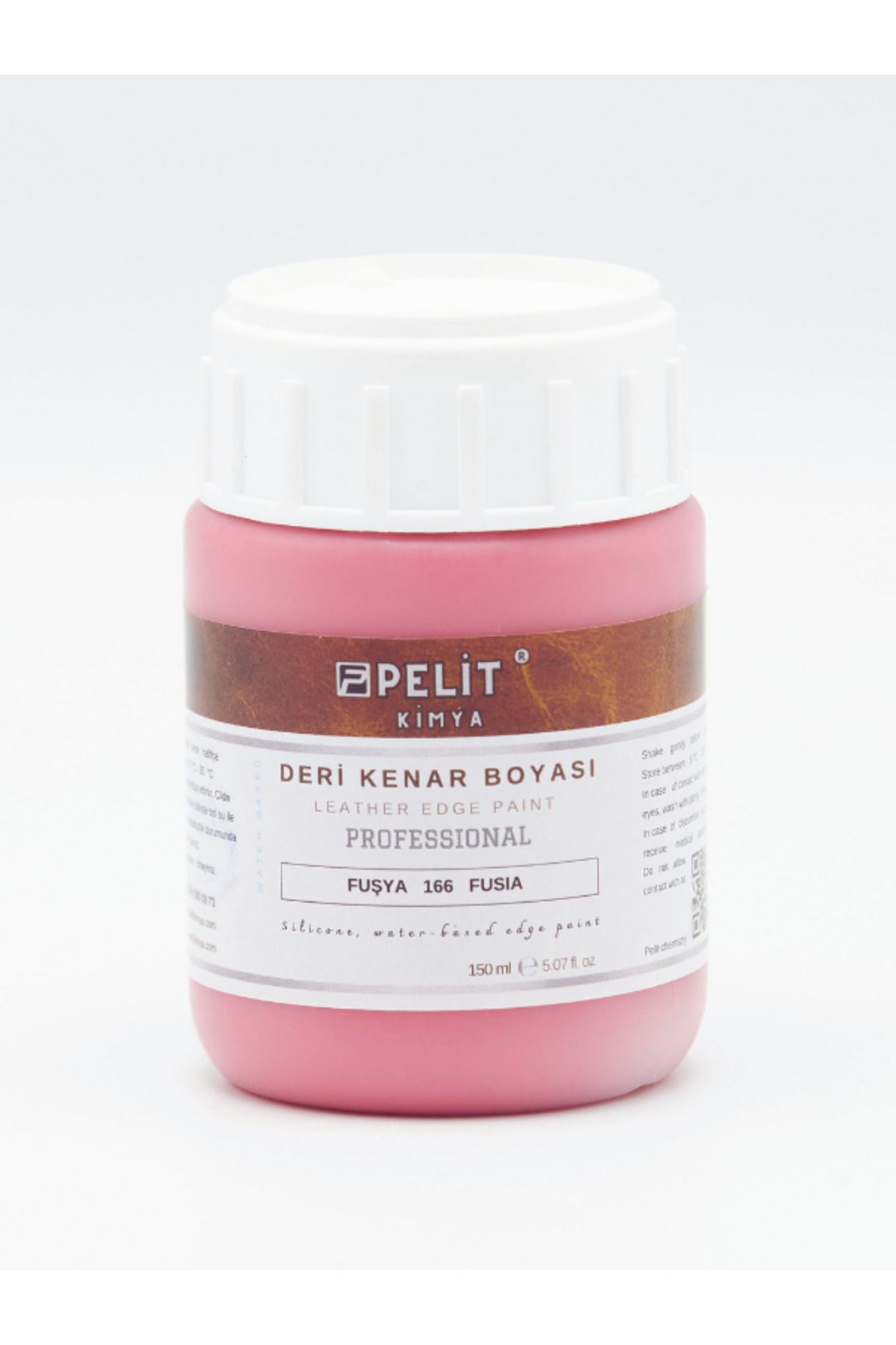 Pelitkimya Fuşya Deri Kenar Boyası 150 ml Leather Edge Paint Fuşia