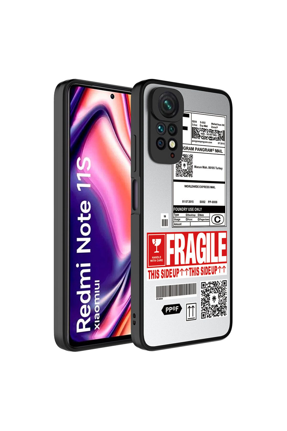UnDePlus Xiaomi Redmi Note 11S Uyumlu  Global Kılıf Aynalı Desenli Kamera Korumalı Parlak Mirror Kapak