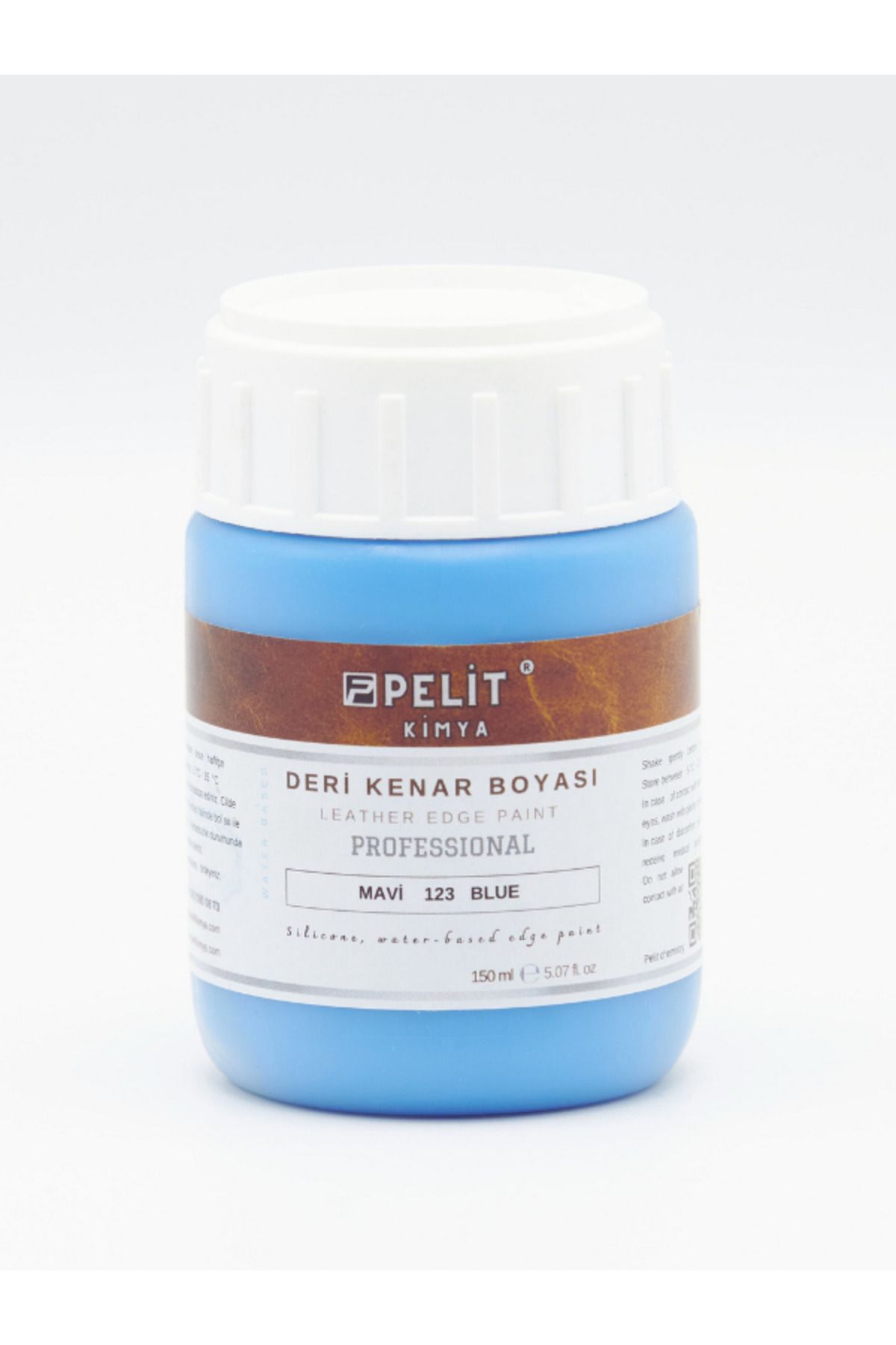 Pelitkimya Mavi Deri Kenar Boyası 150 ml Leather Edge Paint Blue