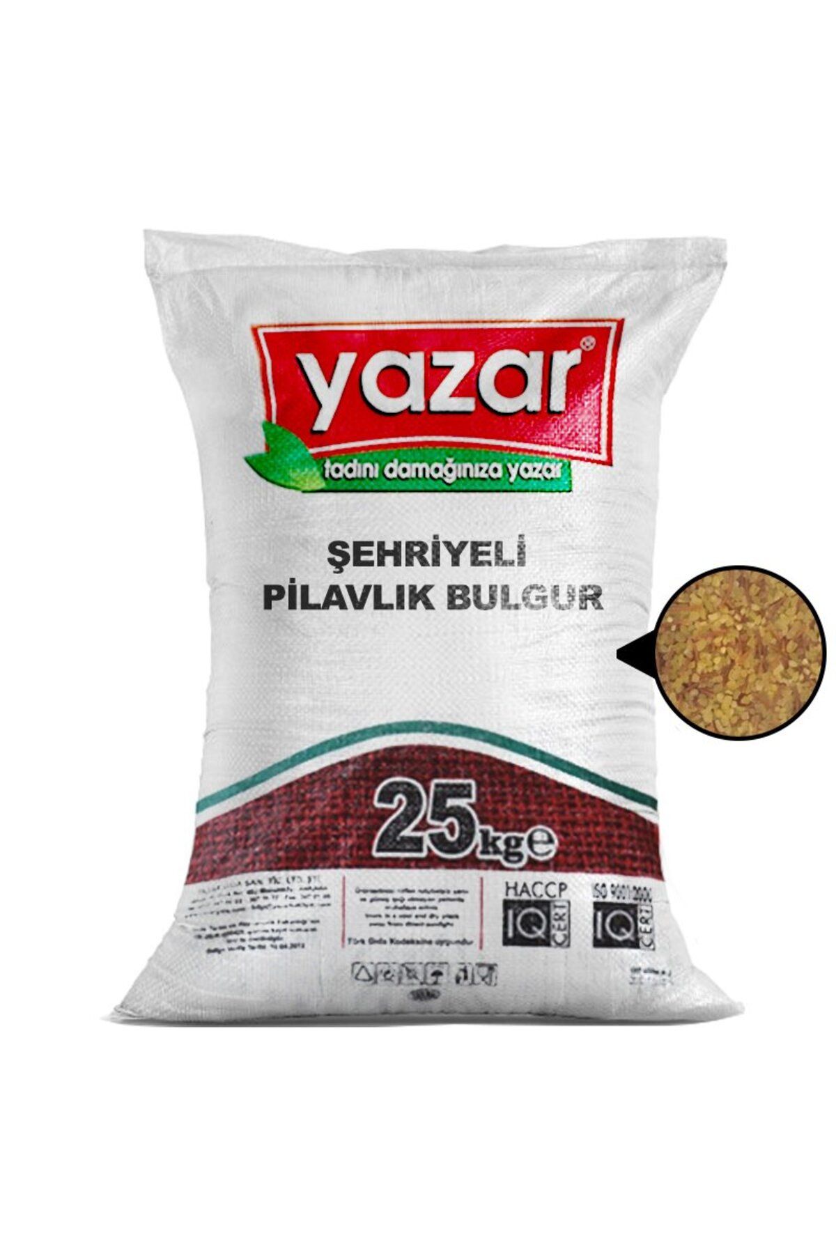 YAZAR Şehriyeli Pilavlık Bulgur 25 Kg.