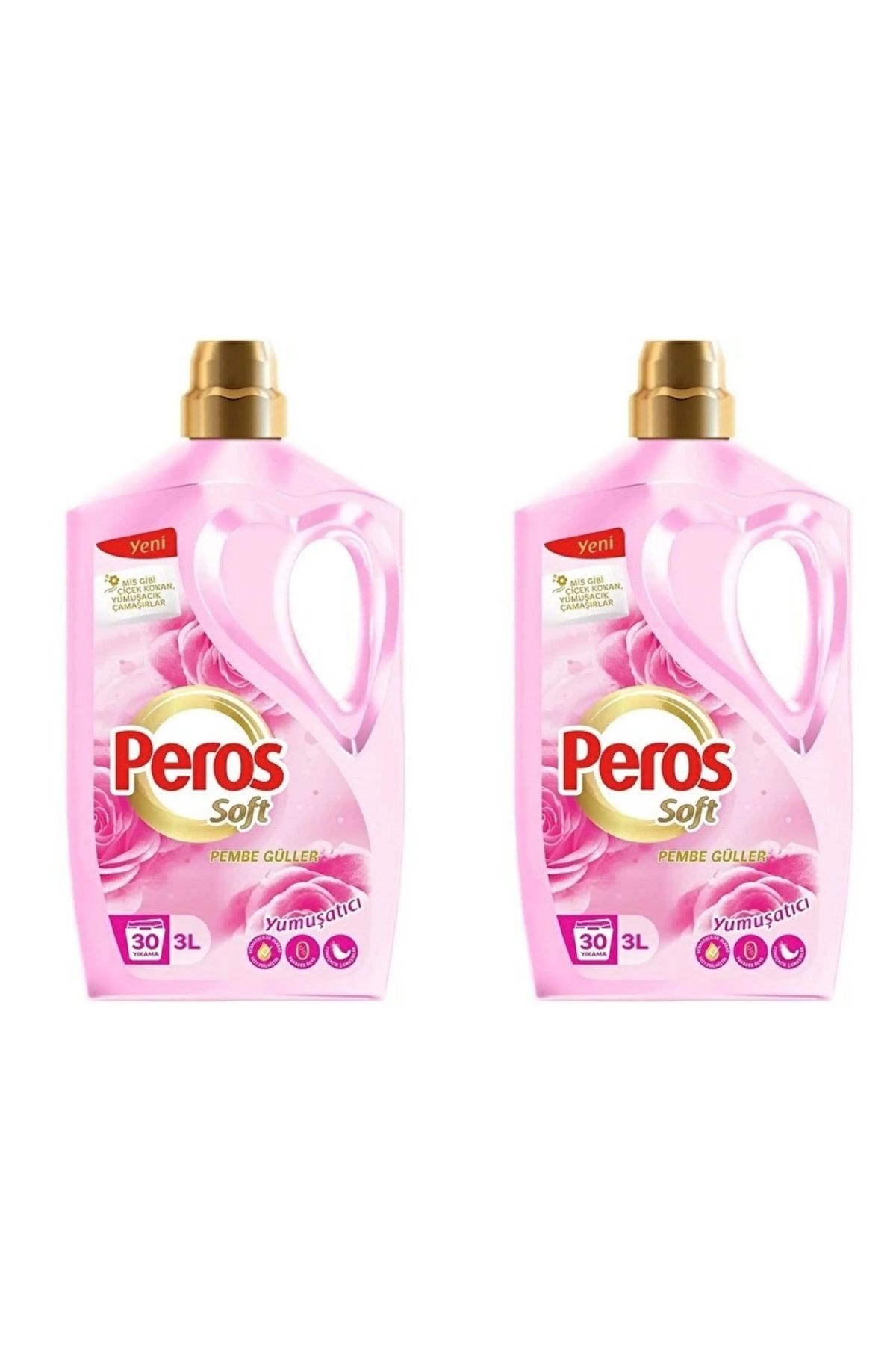 Peros Yumuşatıcı Soft Pembe Güller 3 Lt 2 Adet