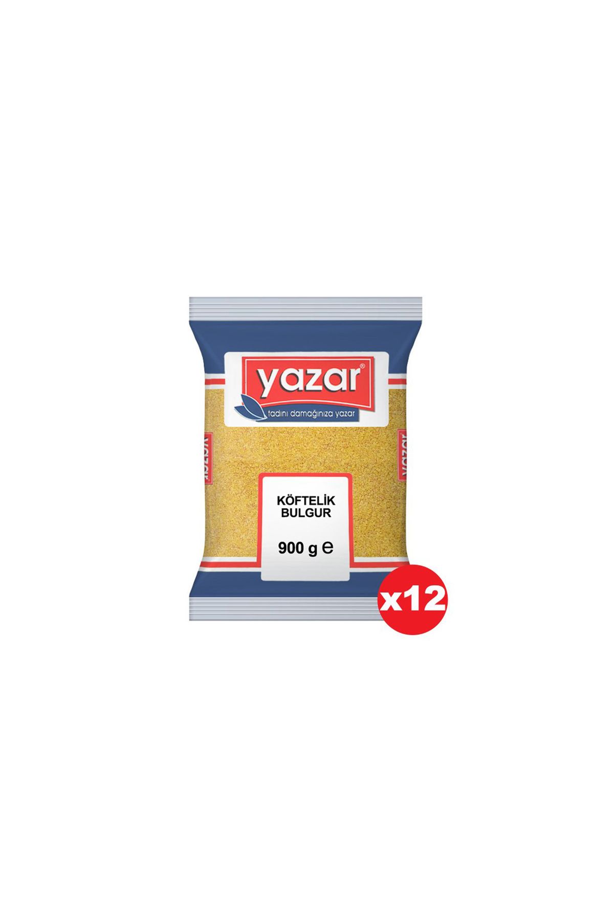 YAZAR Köftelik Bulgur 900 Gr. x 12 Adet