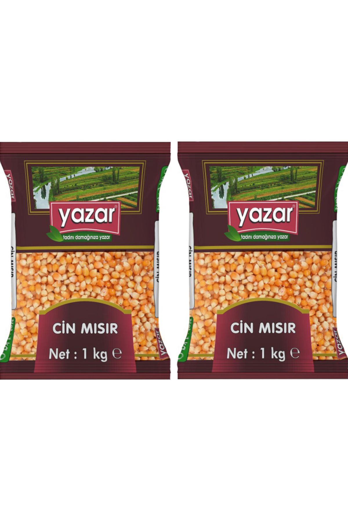 YAZAR Patlatmalık Cin Mısır 1 Kg x 2 Paket