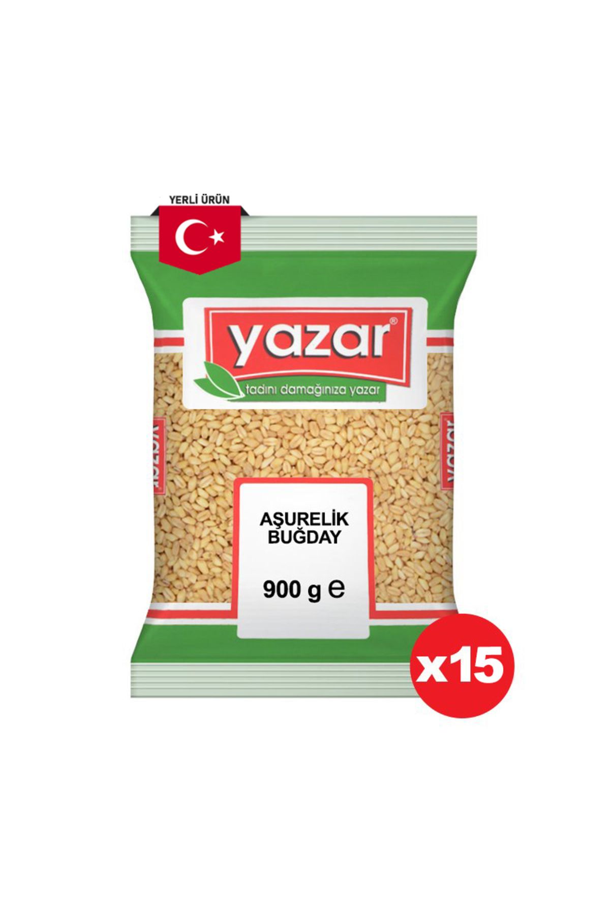 YAZAR Aşurelik Buğday 900 Gr. x 15 Adet