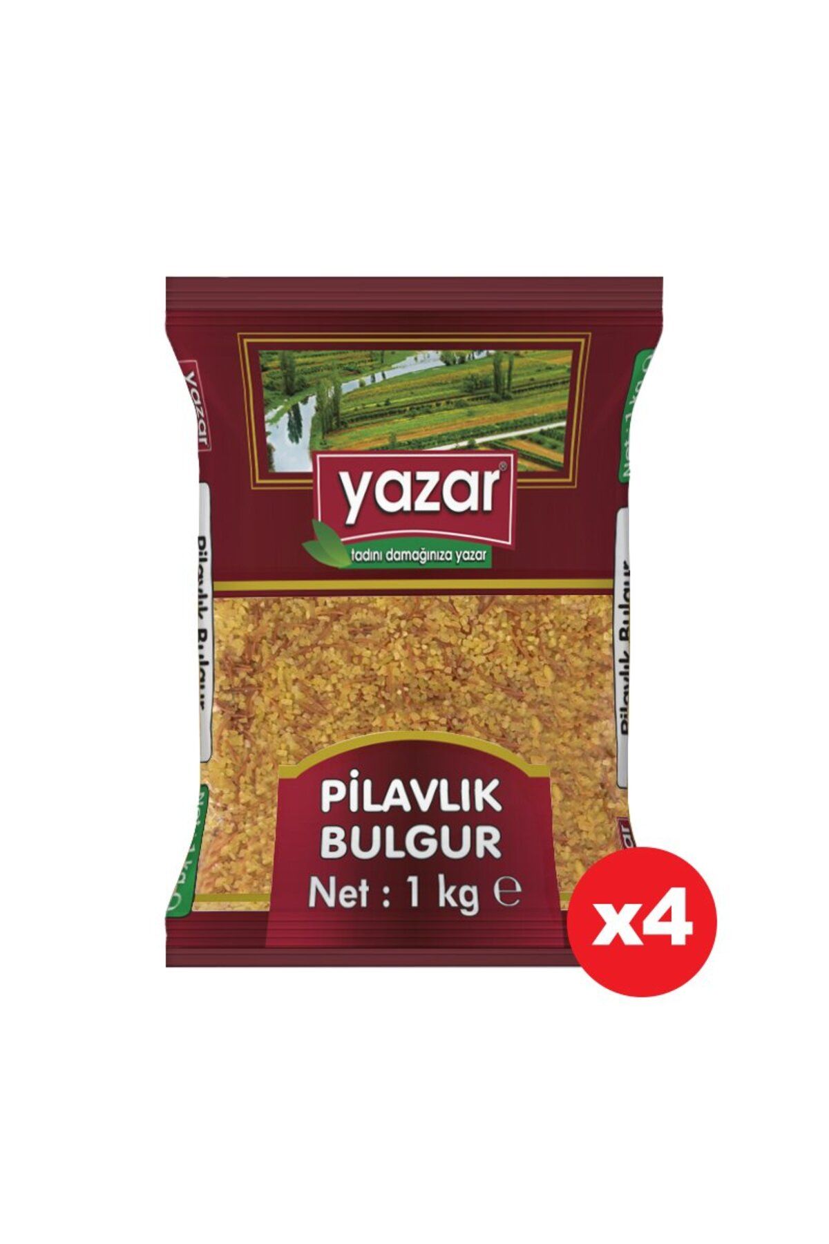 YAZAR Şehriyeli Pilavlık Bulgur 1 Kg. x 4 Adet