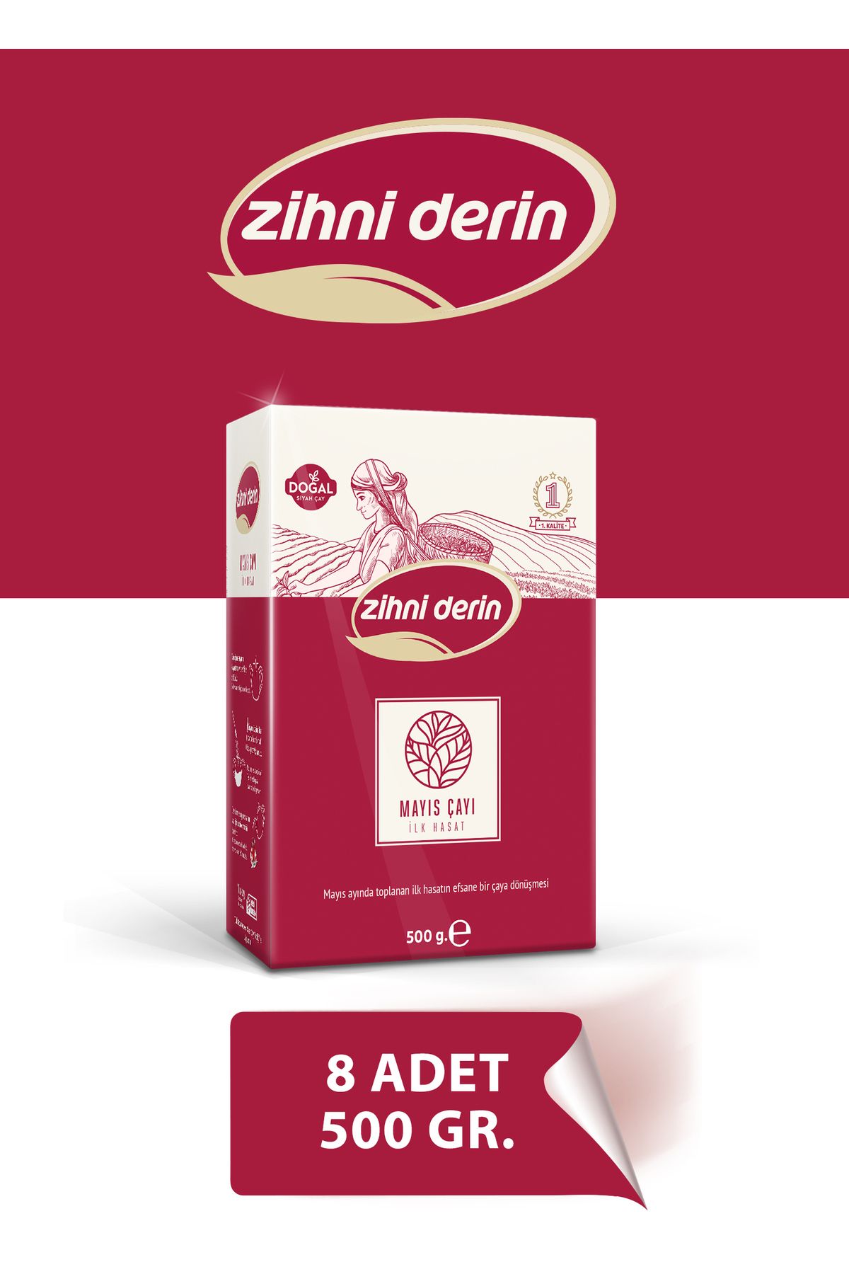 Zihni Derin MAYIS ÇAYI 500 GR. 8 ADET 4 KİLOGRAM