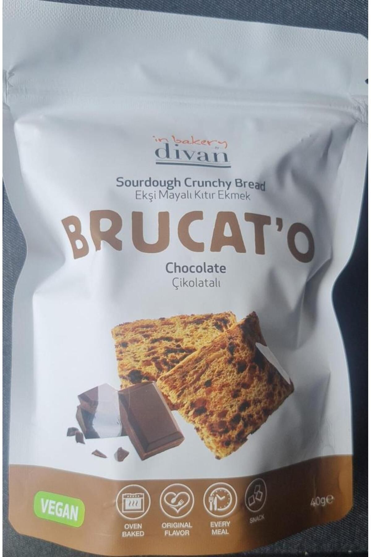 In Bakery By Divan BRUCAT'O Çikolatalı Kıtır Ekmek 40gr (Vegan)