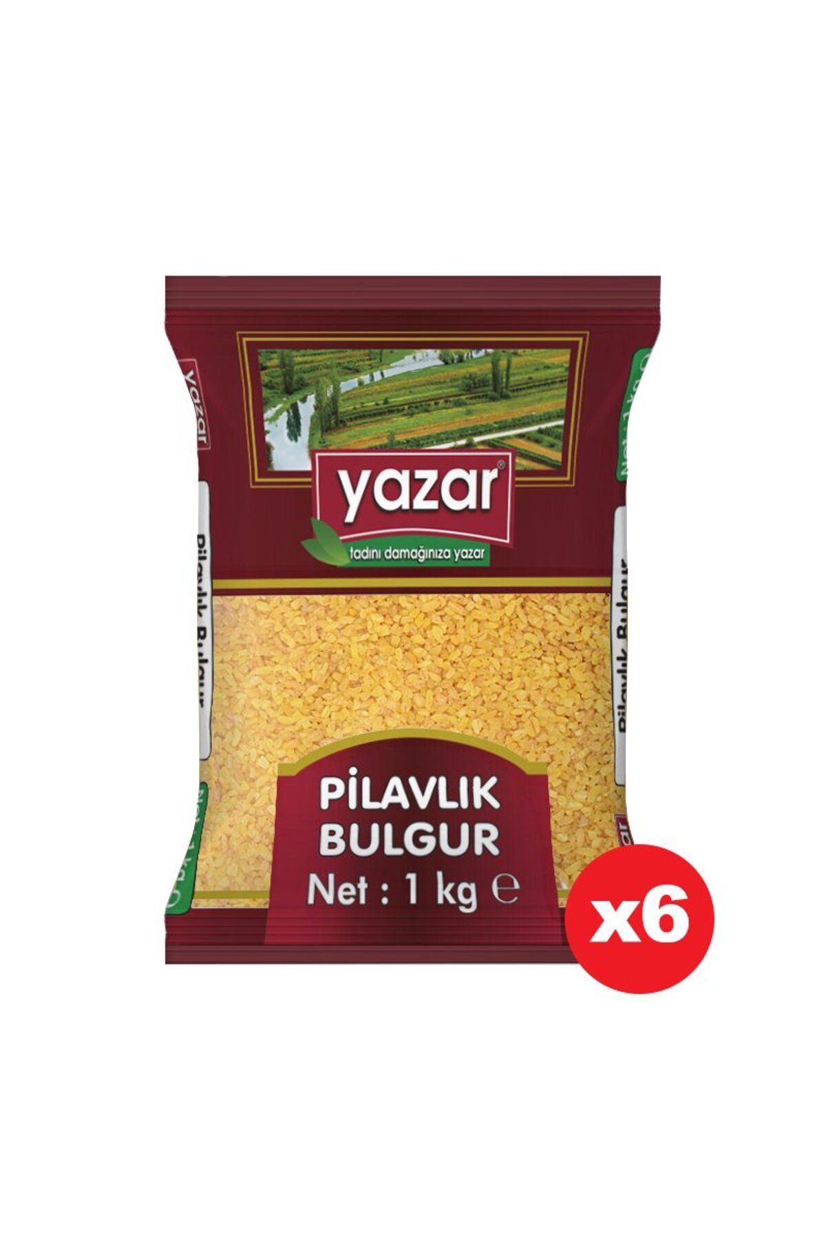 YAZAR Pilavlık Bulgur 1 Kg. x 6 Adet