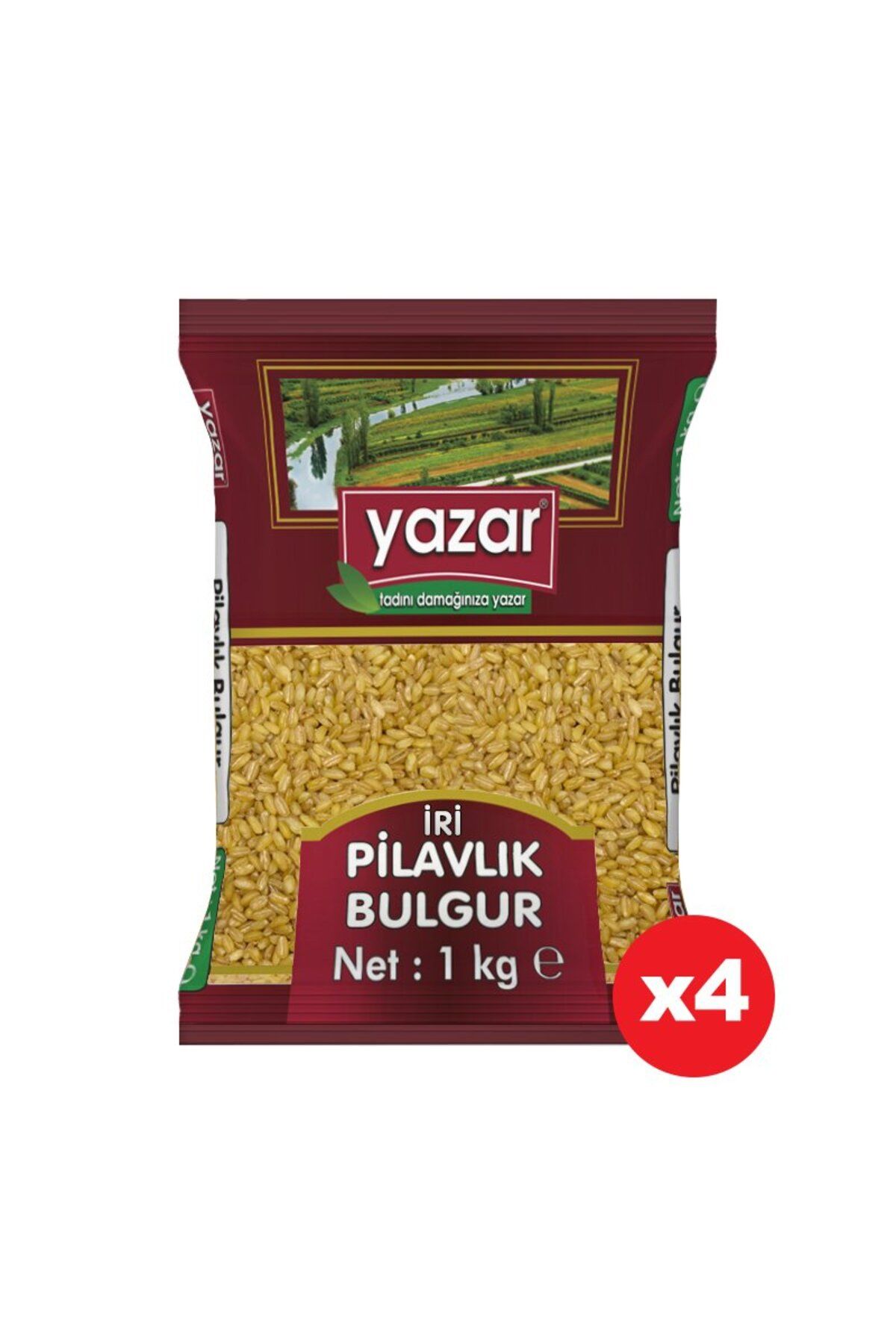 YAZAR İri Taneli Pilavlık Bulgur 1 Kg x 4 Adet