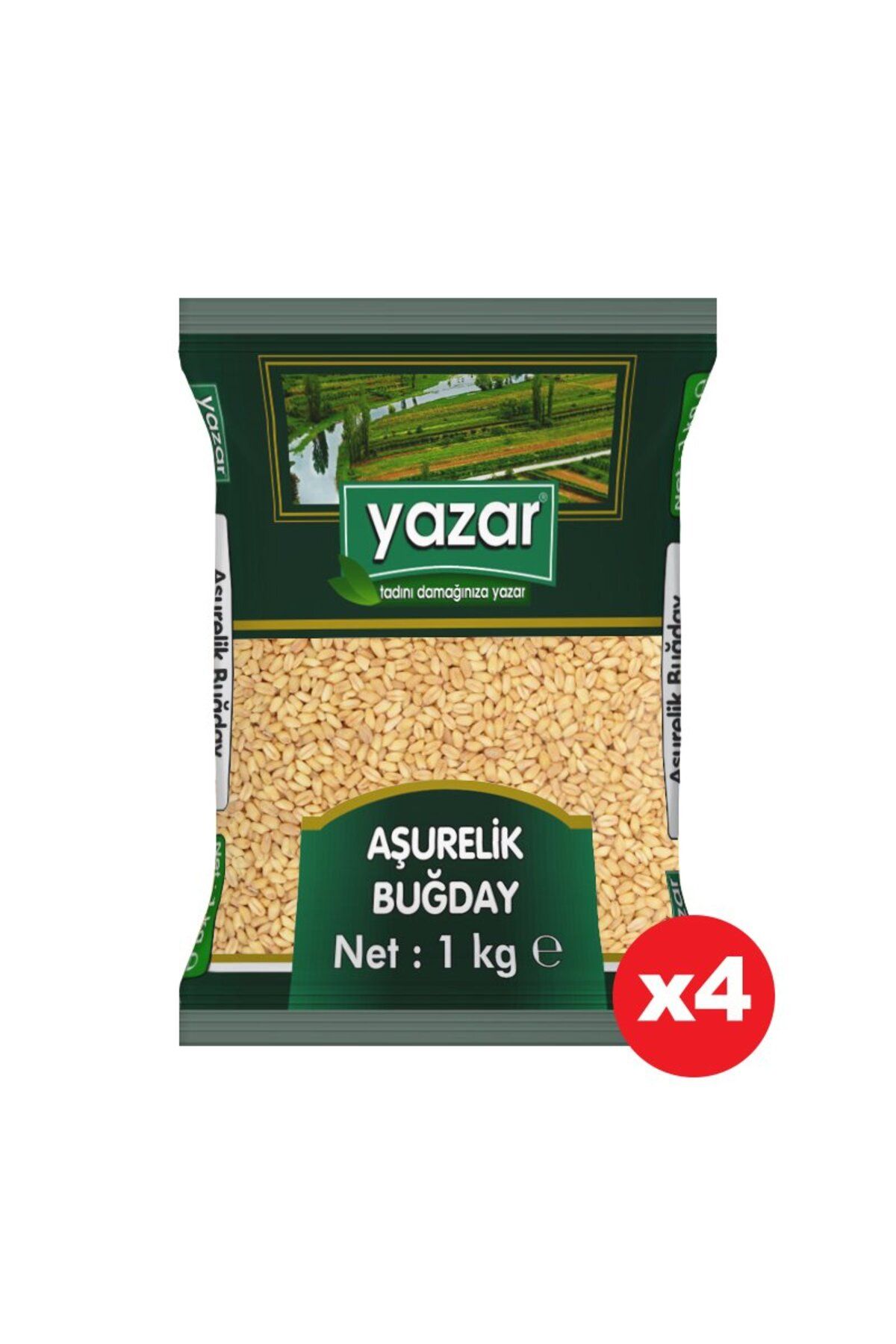 YAZAR Aşurelik Buğday 1 Kg. x 4 Paket